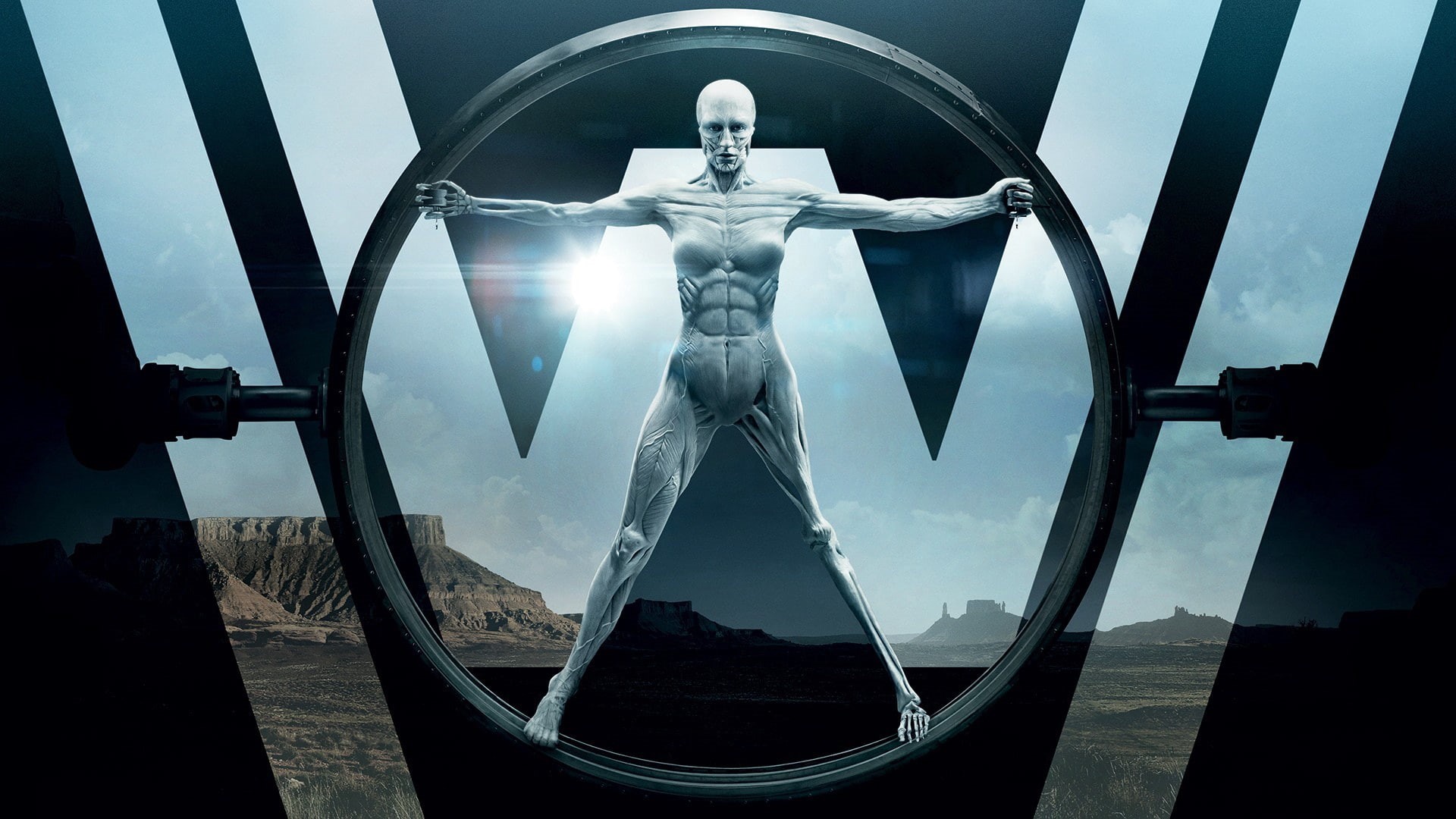tissue, Westworld, series, wild west, nanotechnology, western, desert, W, oppai, android, sabaku, 1080P, laboratory, high technology, sky, technology, HD Wallpaper
