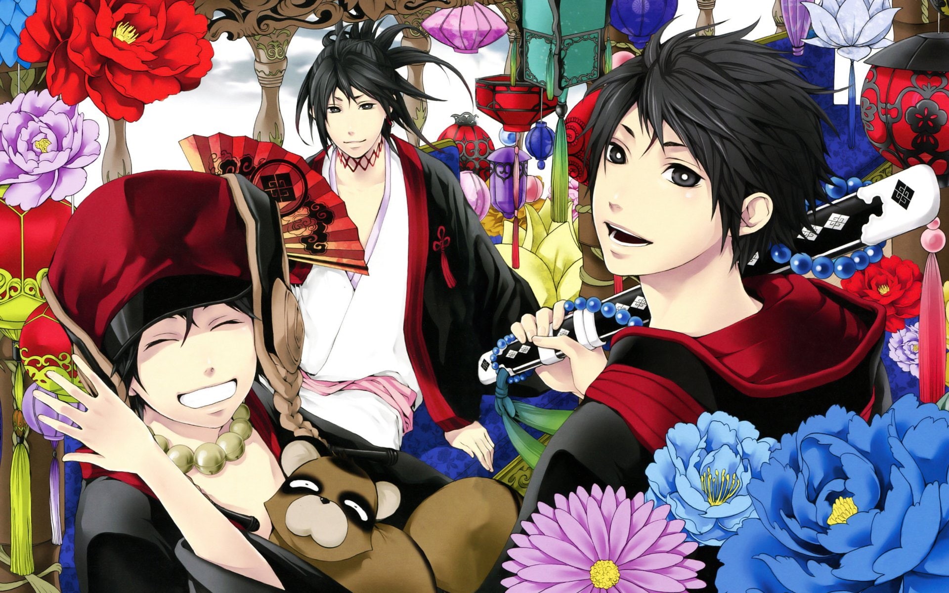 Donten ni Warau, 1080P, Kumo Soramaru, Anime, Kumo Chuutarou, Kumo Tenka, HD Wallpaper
