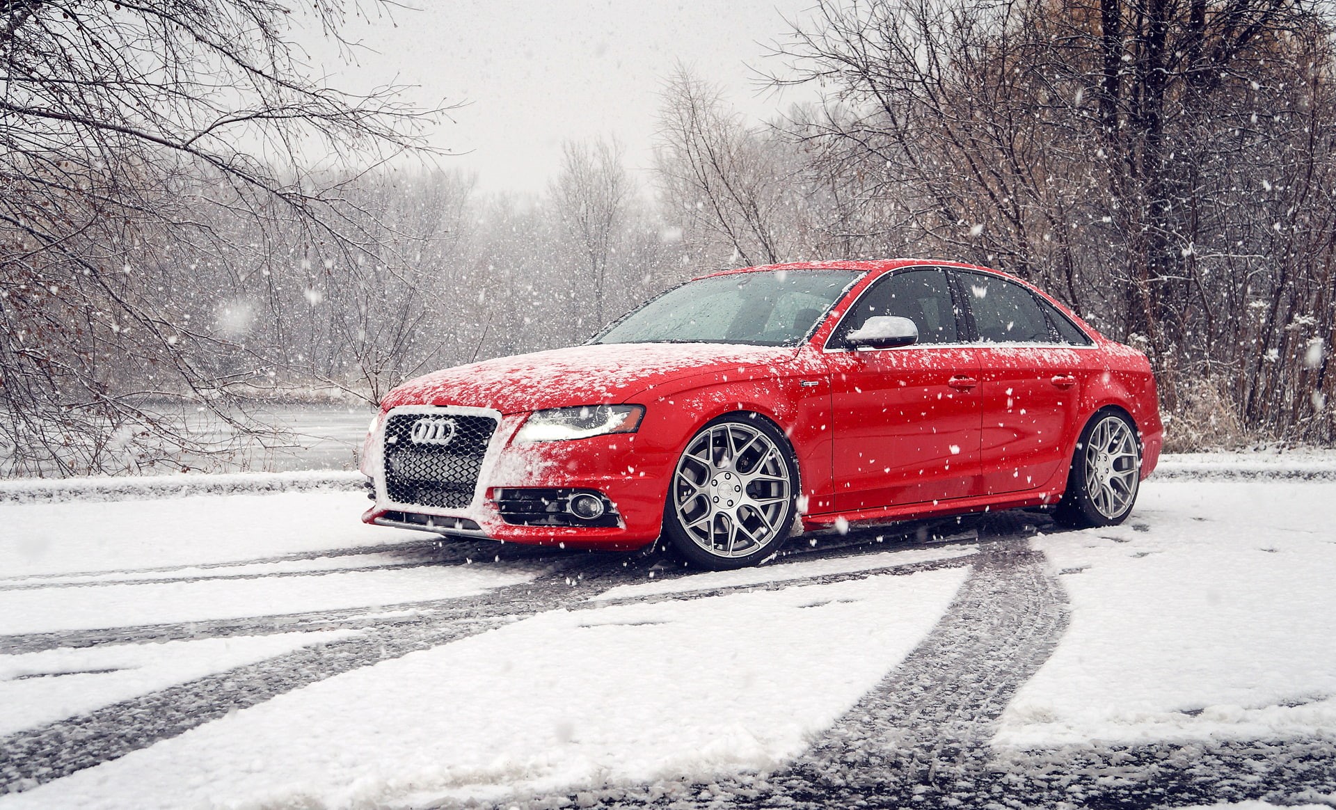 frost, snowing, bare tree, white, ontario - Canada, driving, canada, speed, street, city, mode of Transport, snow, engine, motor vehicle, weather, toronto, HD Wallpaper