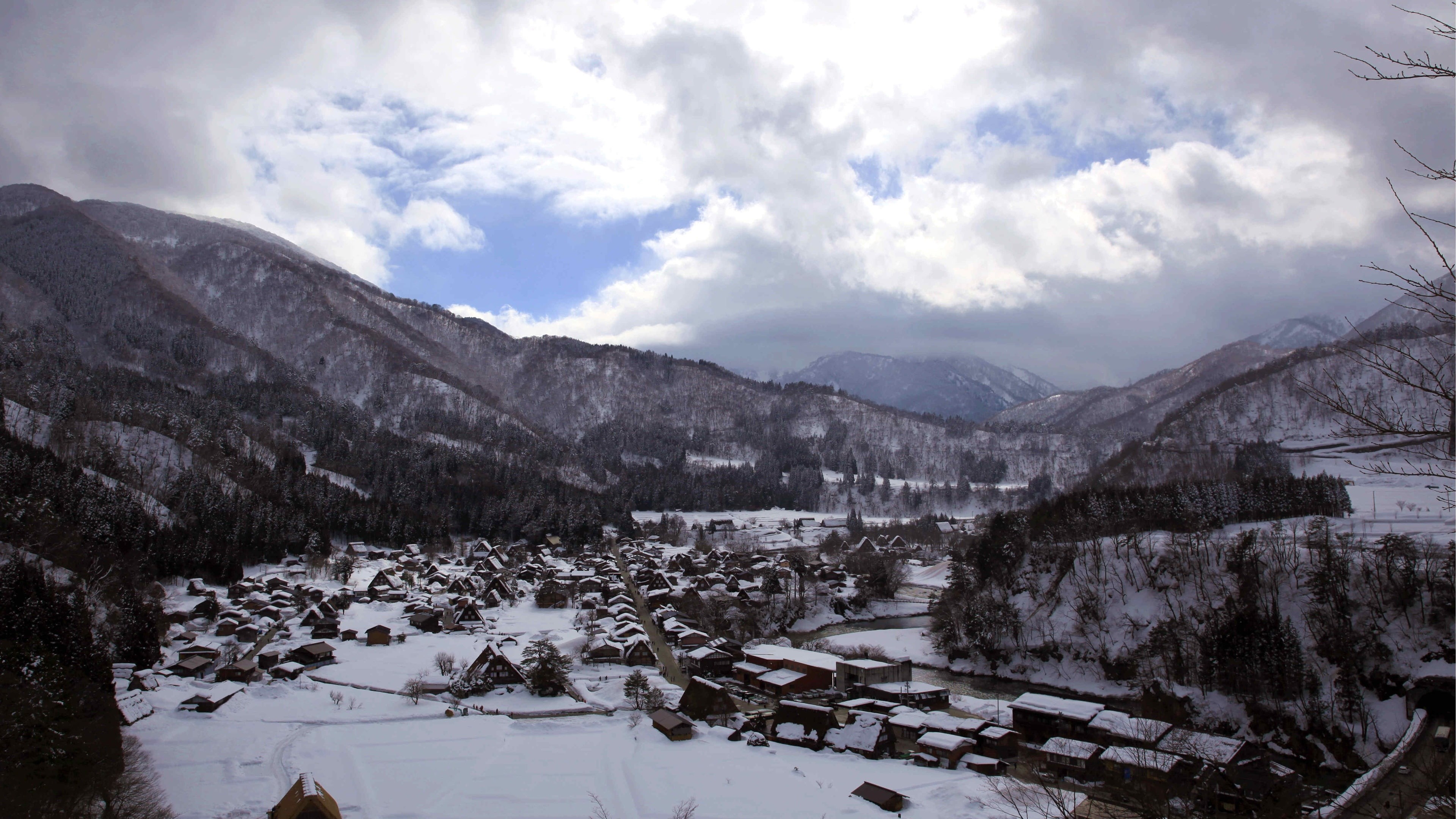 Shirakawago, Japan, Snow, Winter, Thick, Zukuri, Gassho, Travel, 4K, HD Wallpaper