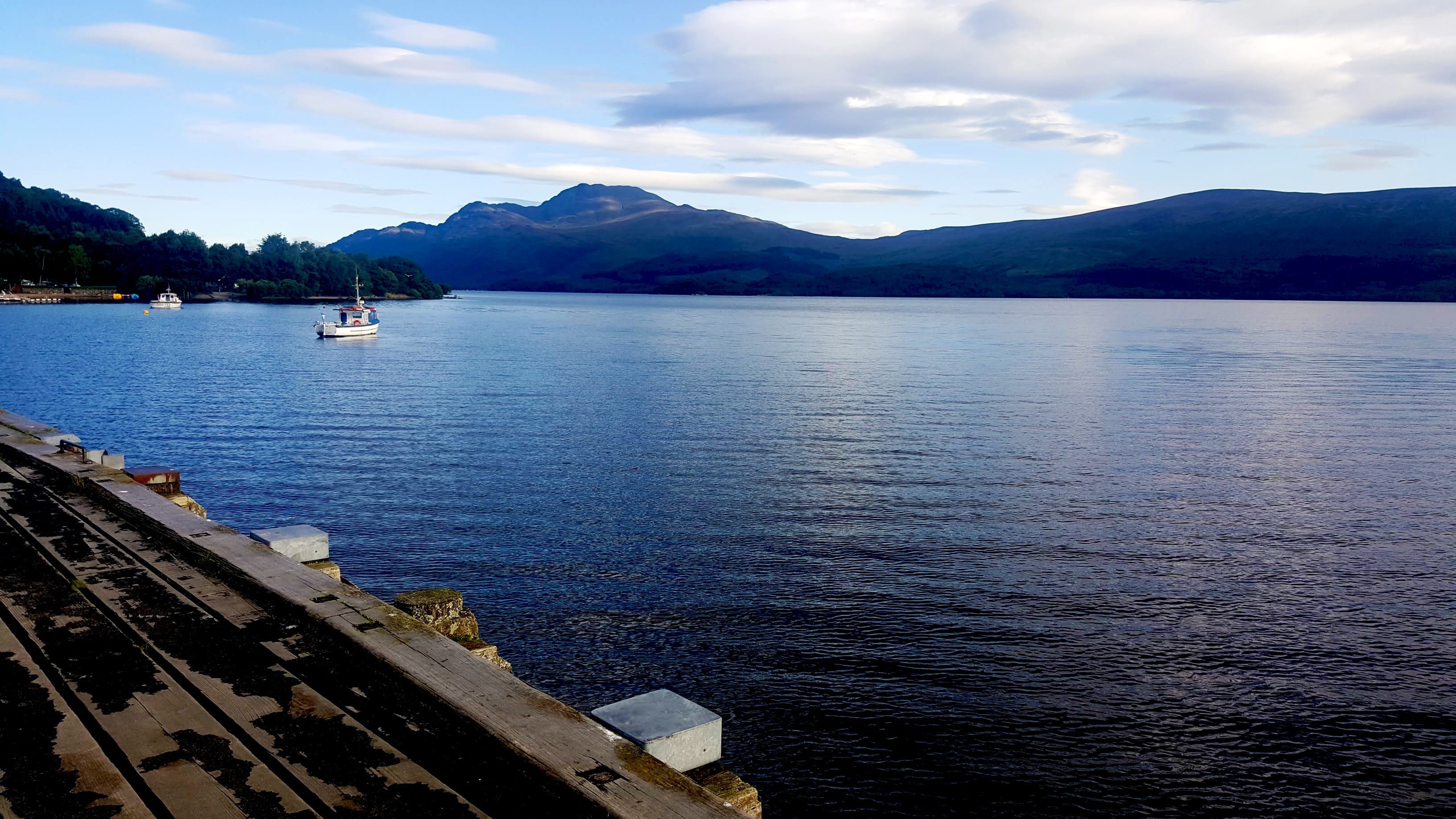 landscape, tourism, mountains, scotland, mode of transportation, rural, waters, boat, idyllic, nautical vessel, 2K, no people, sky, tranquil scene, transportation, HD Wallpaper