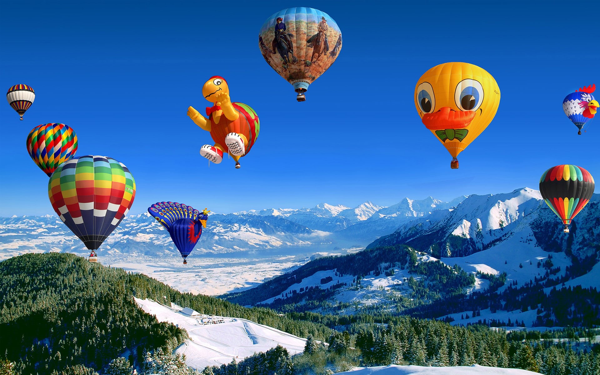 air, 1080P, hot, festival, balloon, celebrations, hd, HD Wallpaper