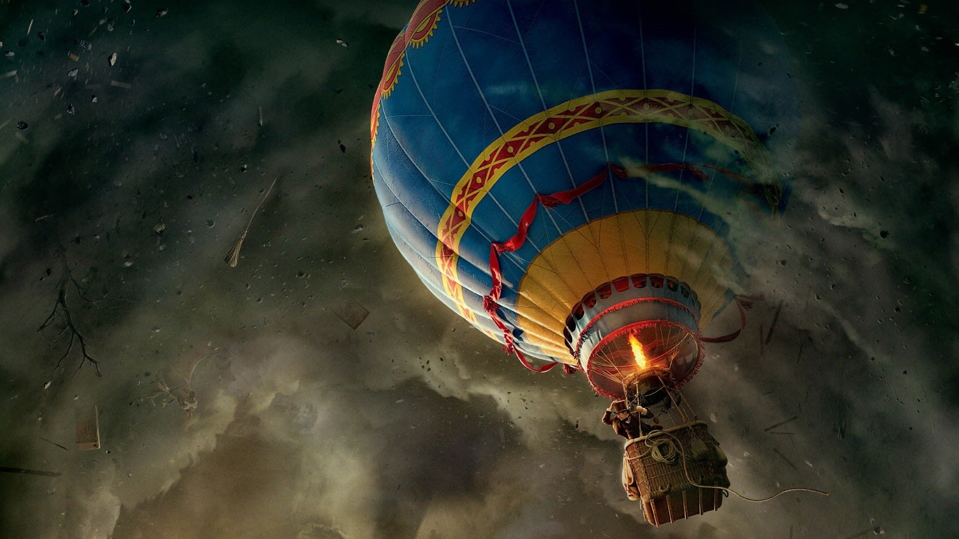multi colored, ballooning festival, Oz the Great and Powerful, nature, heat - temperature, outdoors, mid-air, burning, transportation, flying, sky, hot air balloon, HD Wallpaper