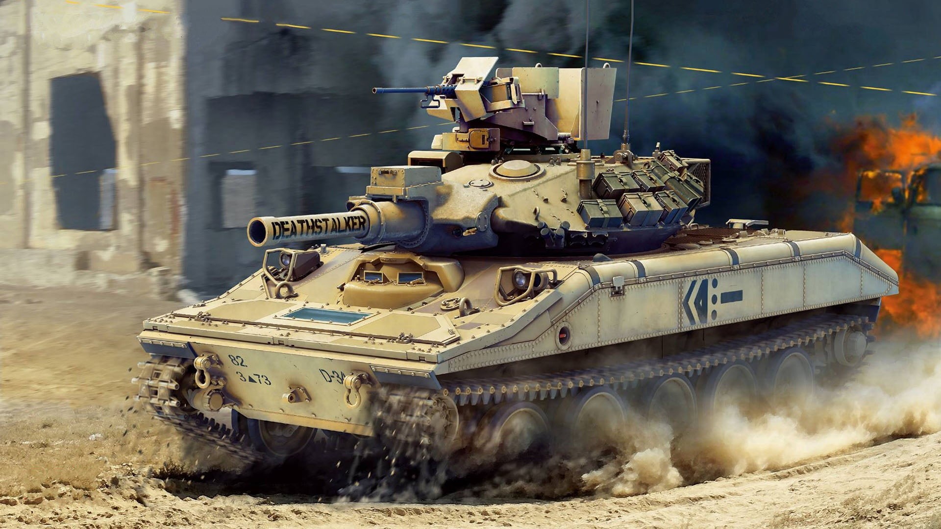 152 mm Gun Launcher AR/AAV M551, missile tank, Sheridan, M551A1, 1080P, modification of the 1972, airborne light floating tank of the U.S., General Sheridan, HD Wallpaper