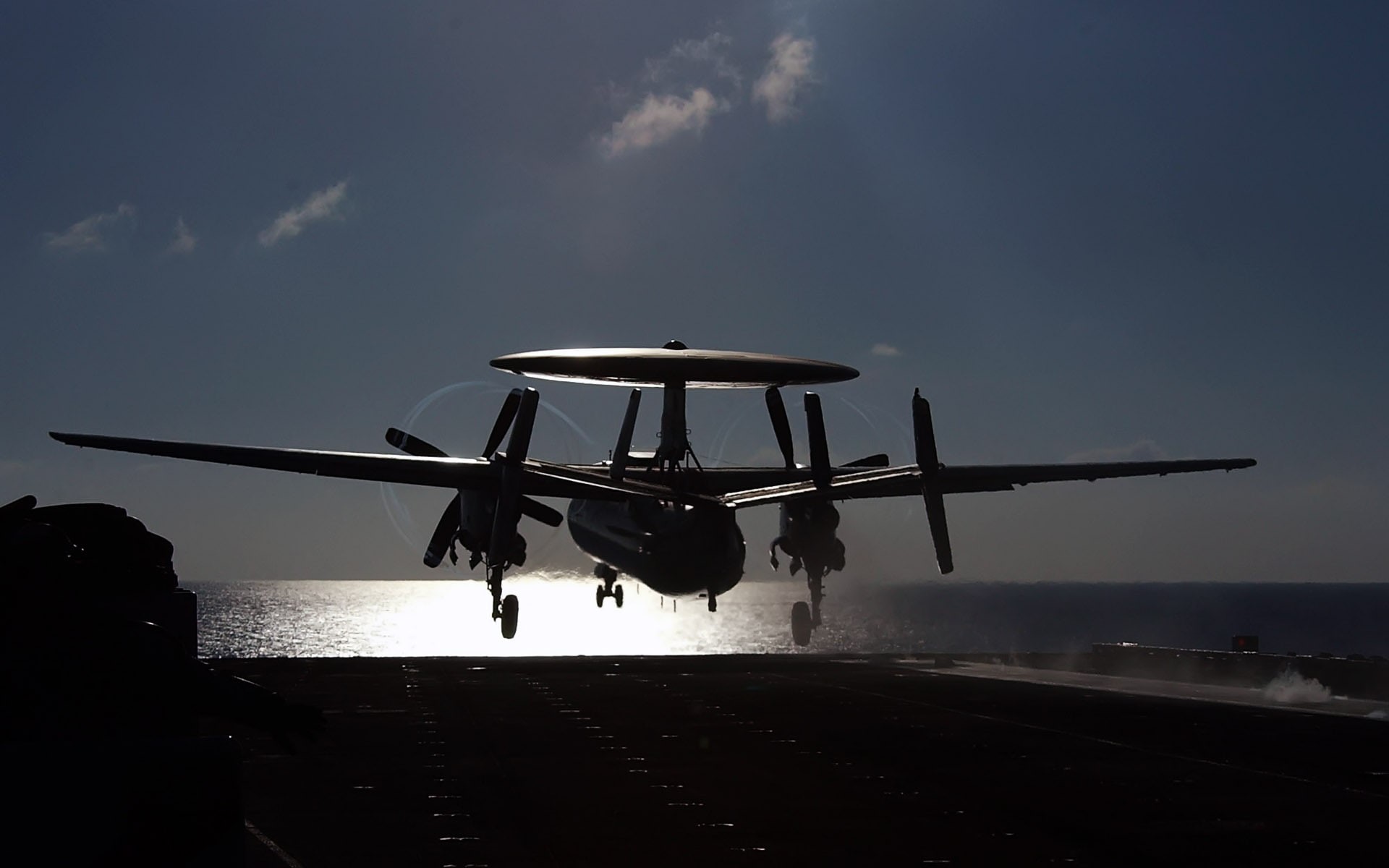 airborne, 1080P, carrier, hawkeye, e, from, c, HD Wallpaper