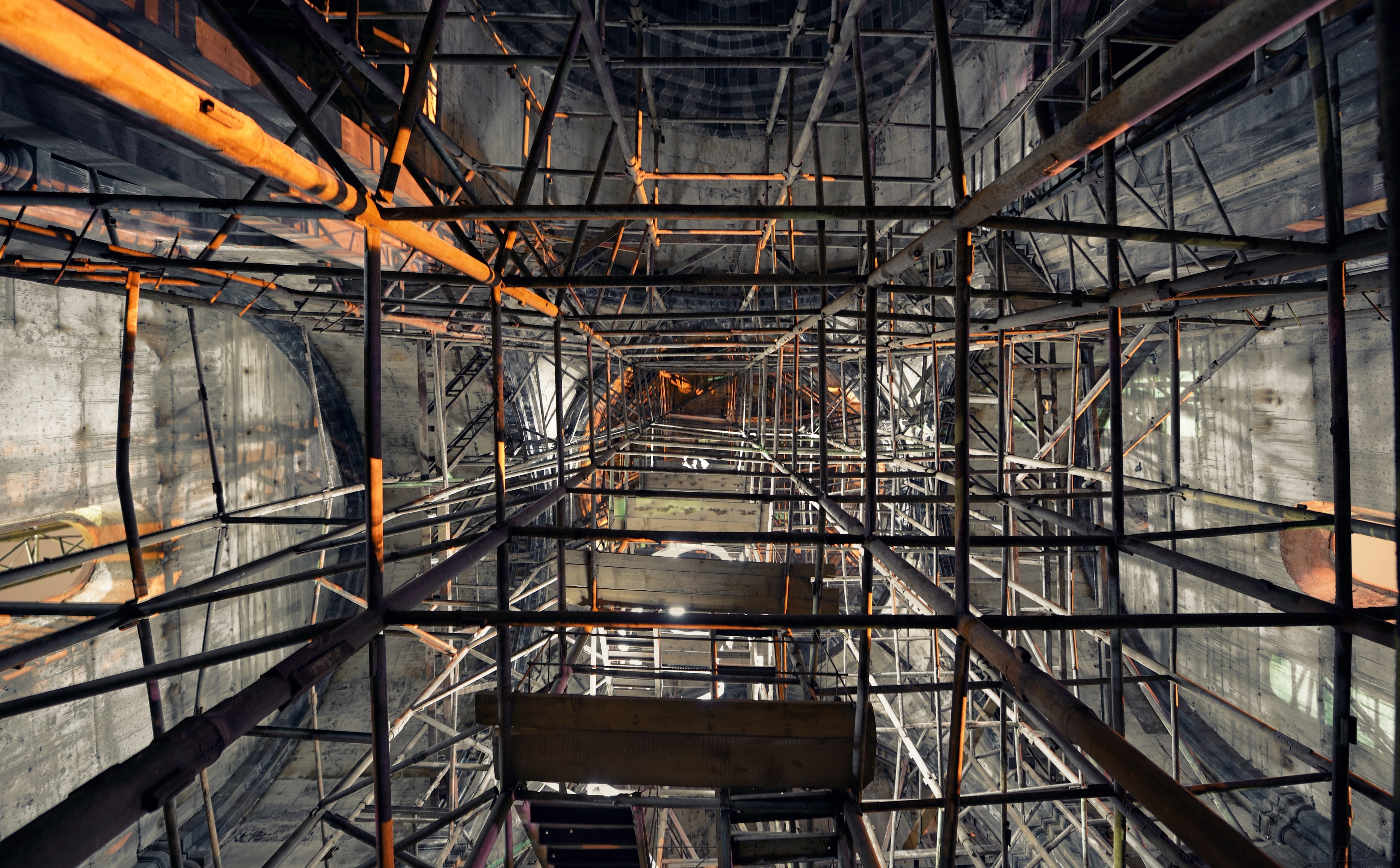 day, metal, complexity, Vintage, fuel and power generation, built structure, connection, ceiling, armenia, scaffolding, construction industry, indoors, HD Wallpaper