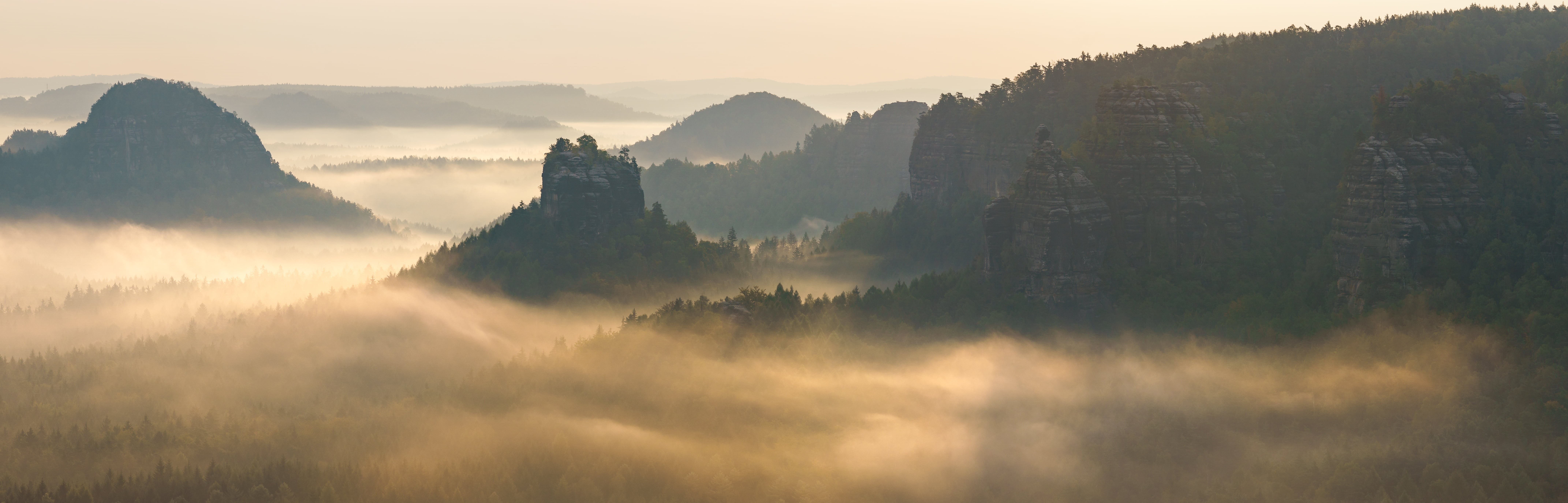 Switzerland, aerial photography, trees, Landscape, Sachsen, Natur, green, Germany, Nature, aerial, Nebel, Saxony, Sony, Deutschland, 8K, Fog, Elbsandsteingebirge, HD Wallpaper