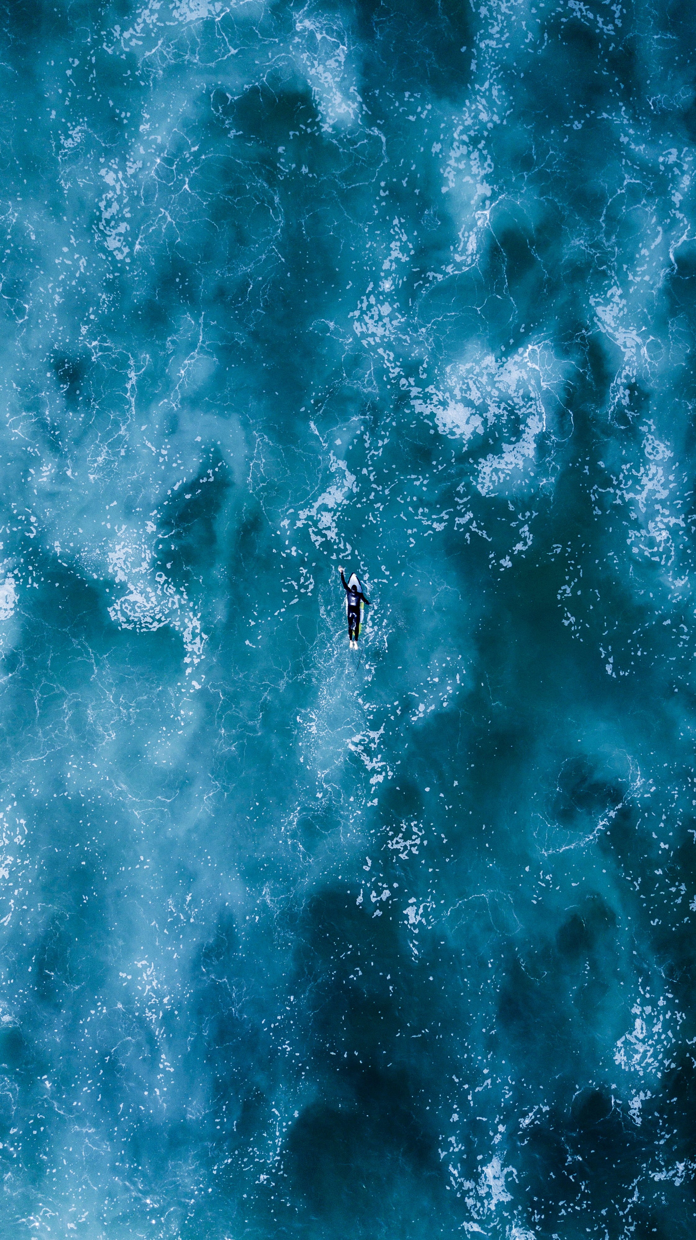 leisure activity, sea, perspective, photography, pattern, rough, bird, texture, person, water, surf, spain, background, eyeview, extreme sports, day, swell, Phone HD Wallpaper