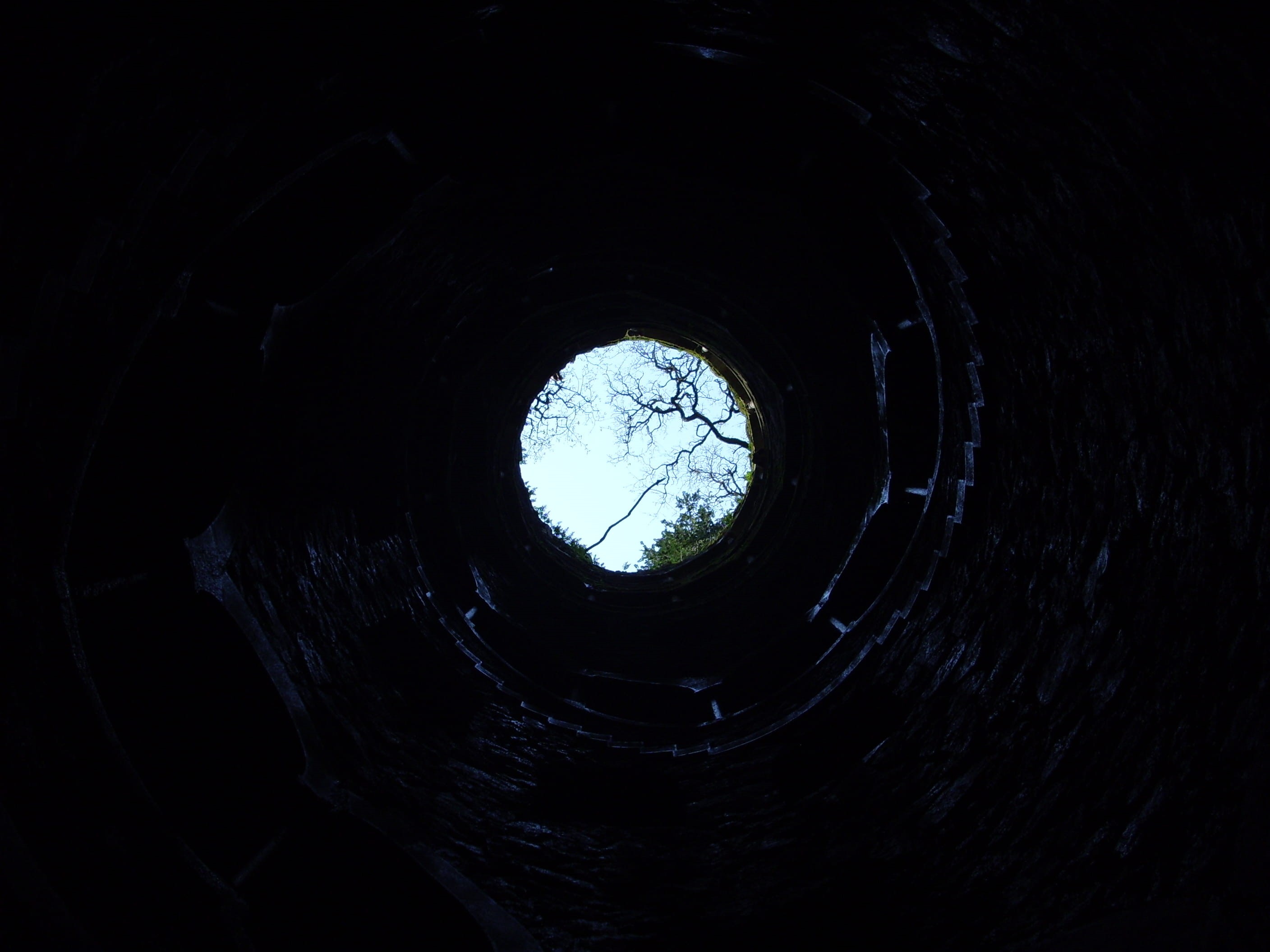 light at the end of the tunnel, nature, directly below, worms, tunnel, day, hole, underground, pattern, geometric shape, built structure, eyeview, excavation, HD Wallpaper