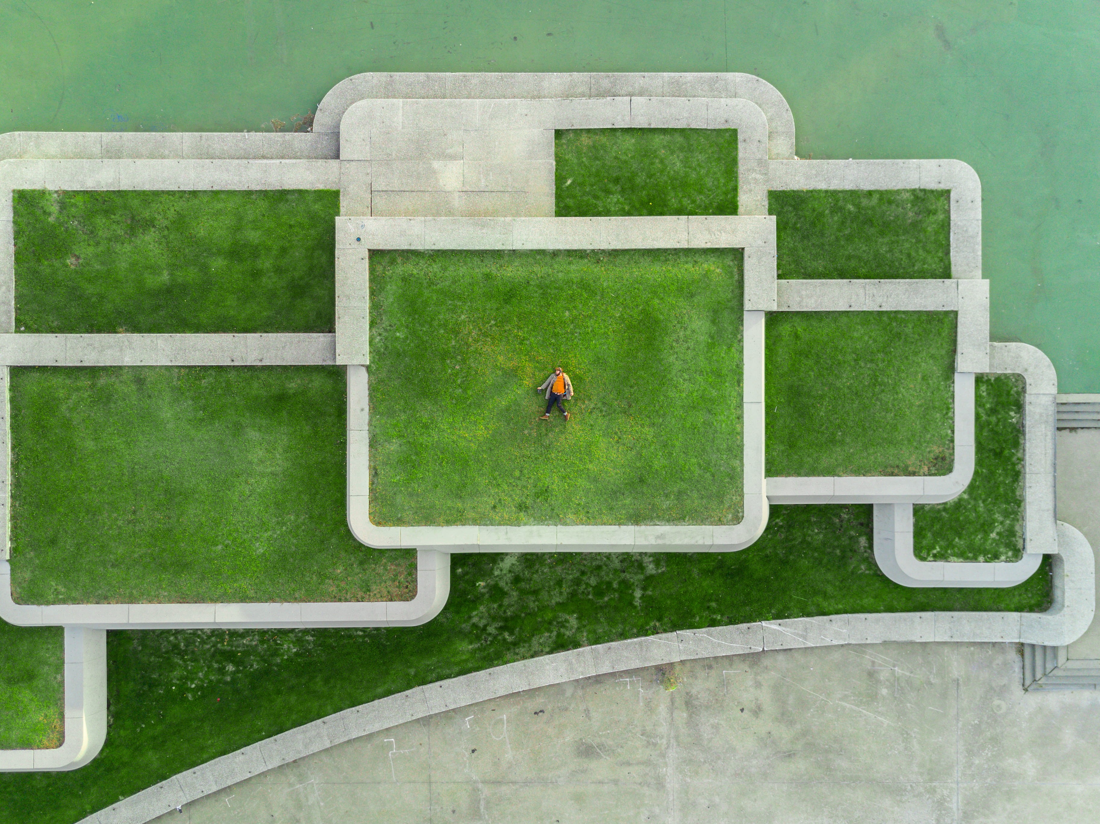 no people, eyeview, green, green Color, photo, lawn, full length, high angle view, photography, leisure activity, aerial view, day, grass, lying, Spaces, HD Wallpaper