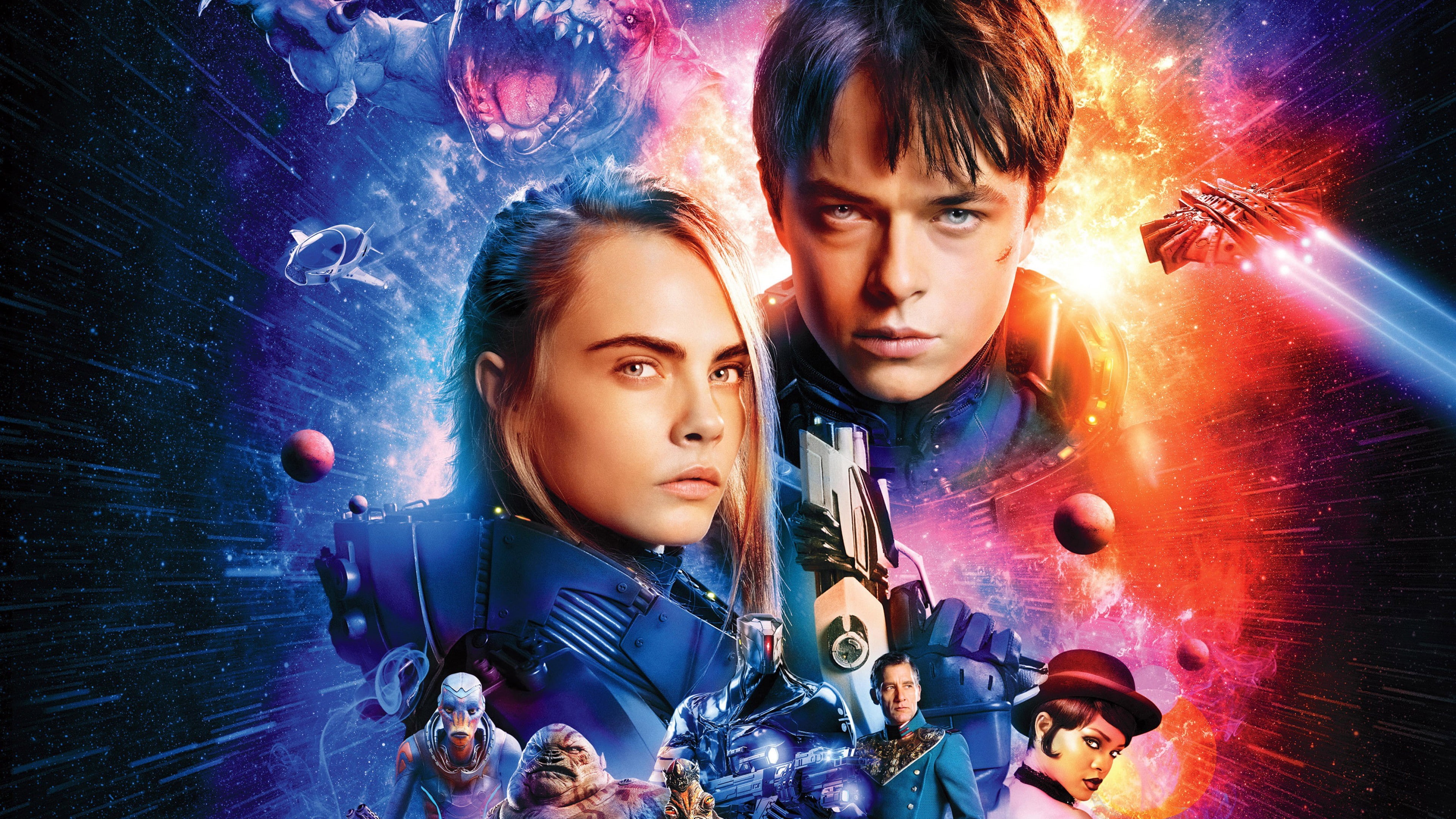 Cara Delevingne, Dane DeHaan, 4K, poster, 4k, Valerian and the City of a Thousand Planets, movie, HD Wallpaper