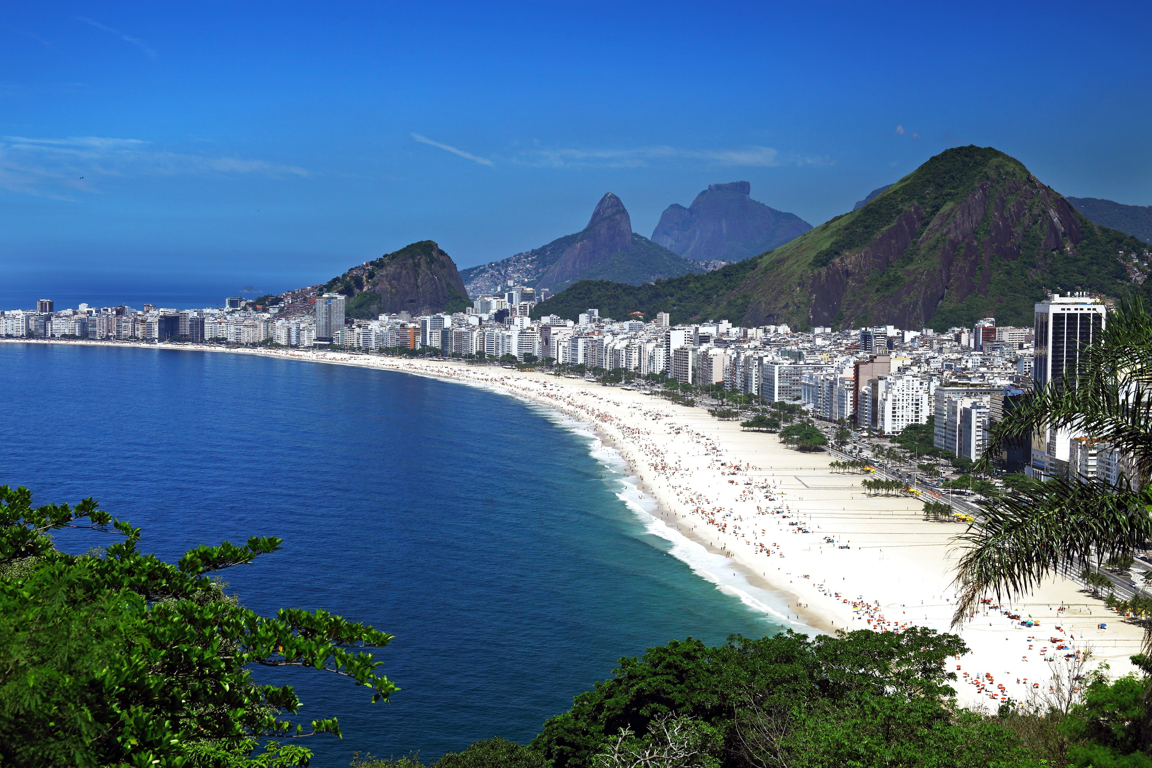 famous Place, city, Rio de Janeiro, sugarloaf Mountain, urca, water, beach, summer, ipanema Beach, coast, 2K, no people, sky, aerial View, building exterior, HD Wallpaper