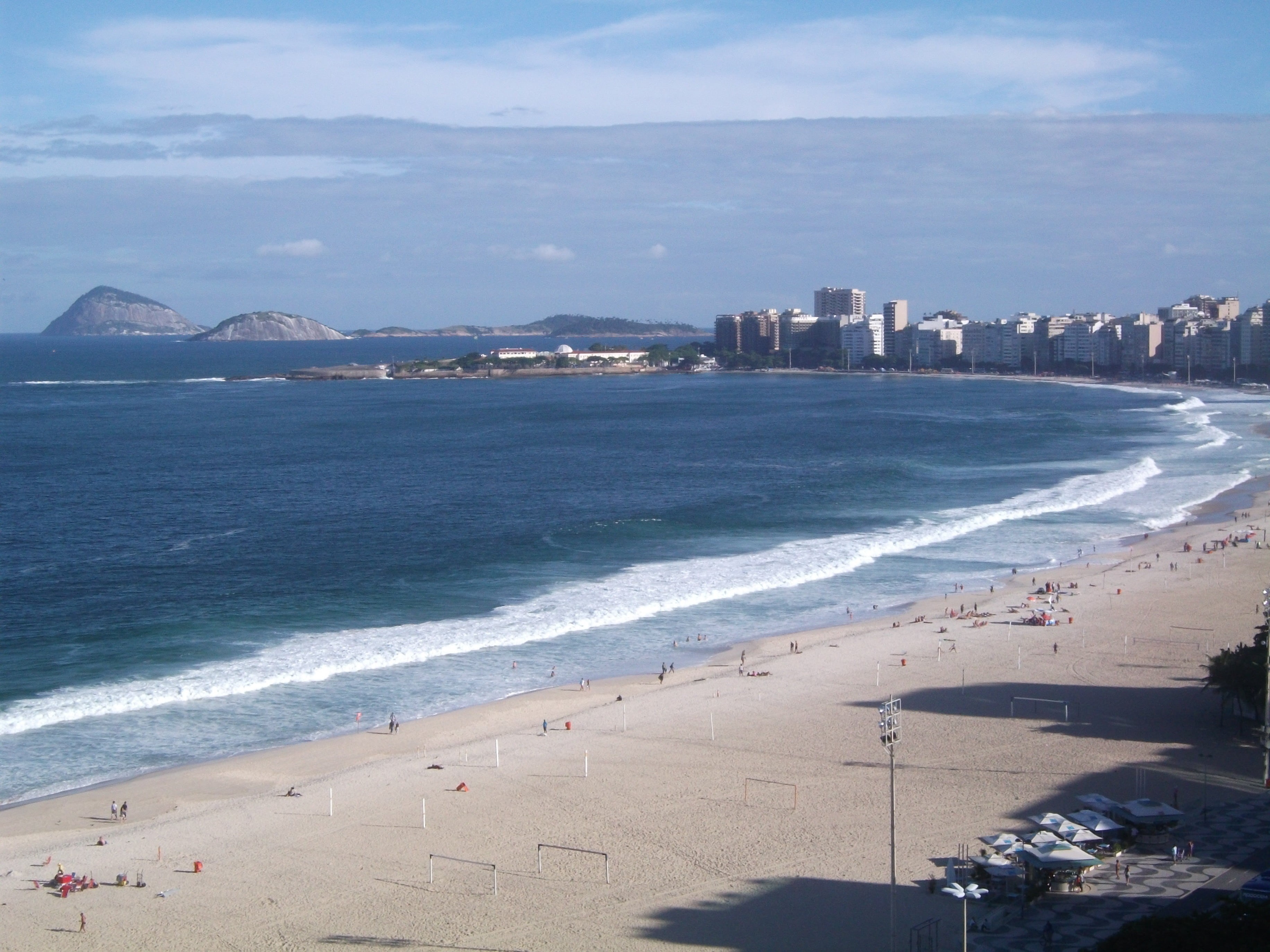 sky, outdoors, tourist, surfing, cloud - sky, scenics - nature, wave, day, nature, copacabana beach, 2K, land, building exterior, water, motion, city, HD Wallpaper