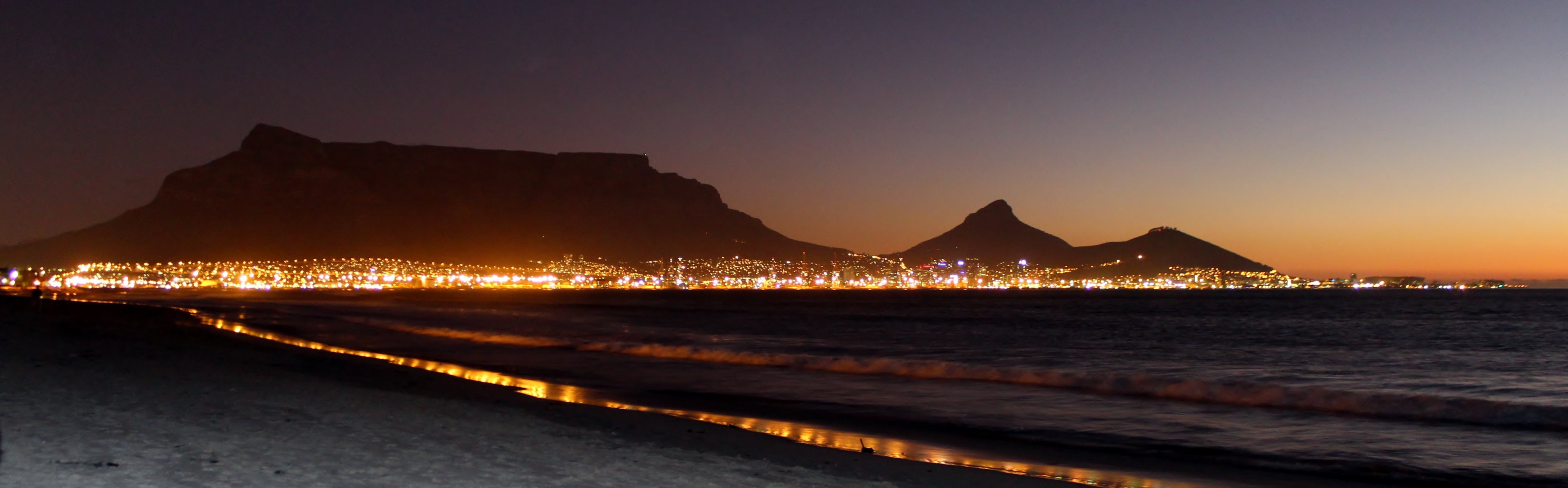 water, built structure, vacations, copacabana Beach, landscape, travel, scenics - nature, outdoors, south africa, travel destinations, night lighting, architecture, HD Wallpaper