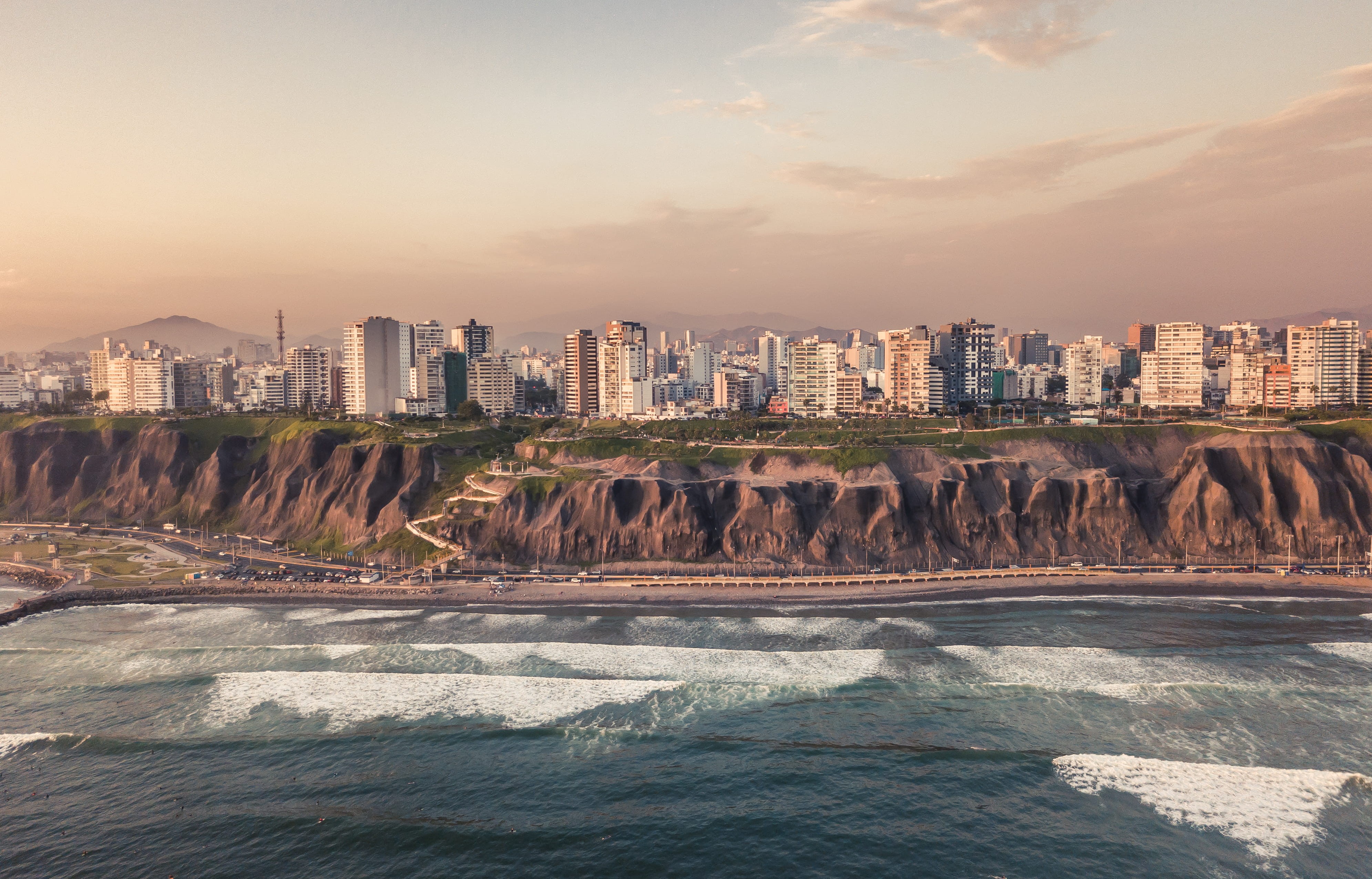 4K, retro, coast, aerial, cliff, ocean, nature, copacabana Beach, sea, scenics, residential District, asia, tropical Climate, road, outdoors, HD Wallpaper