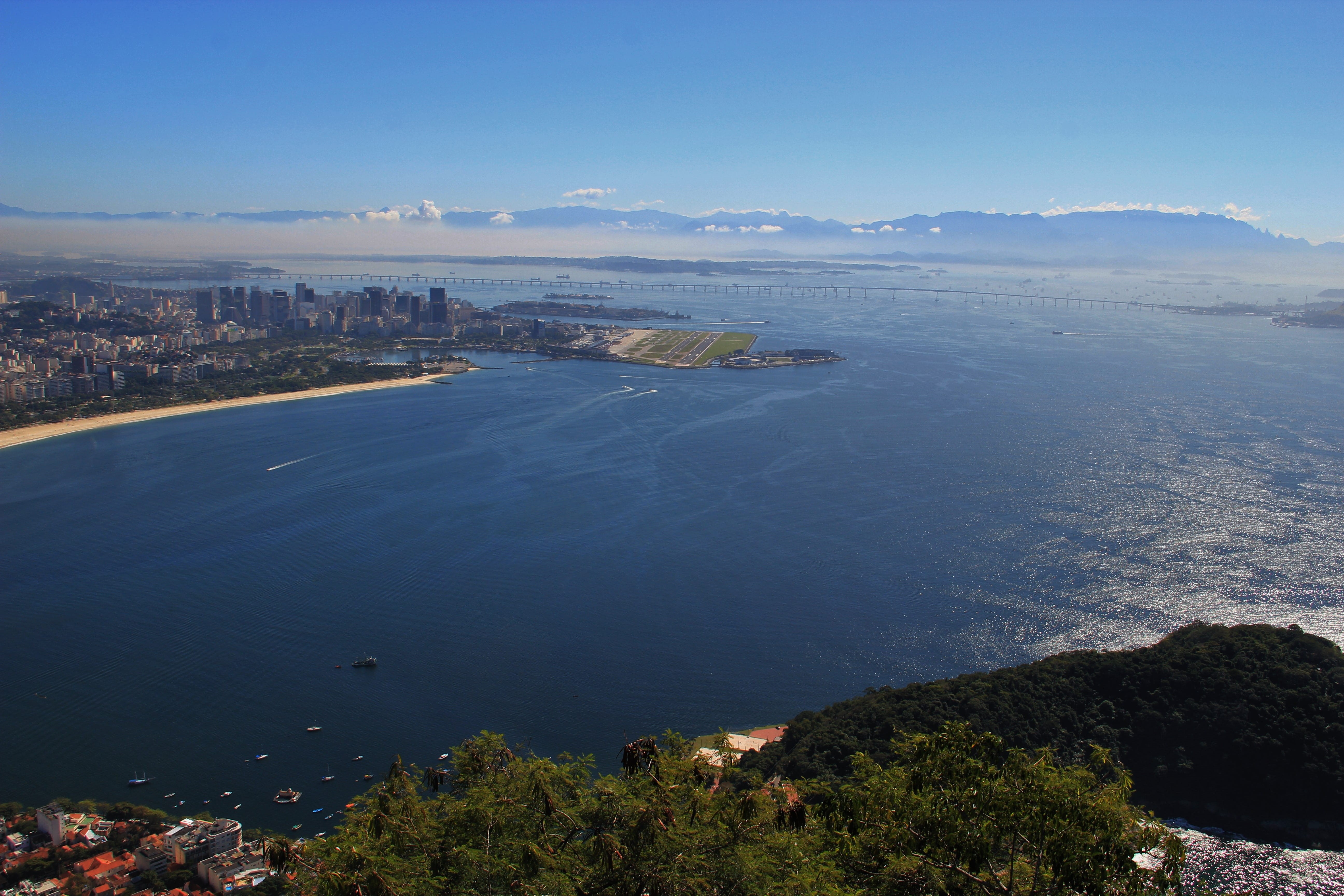 brasil, fantastic, breathtaking view, samba city, de, rio, metropolis, bay, land, worth a visit, guanabara, day, architecture, transportation, no people, HD Wallpaper
