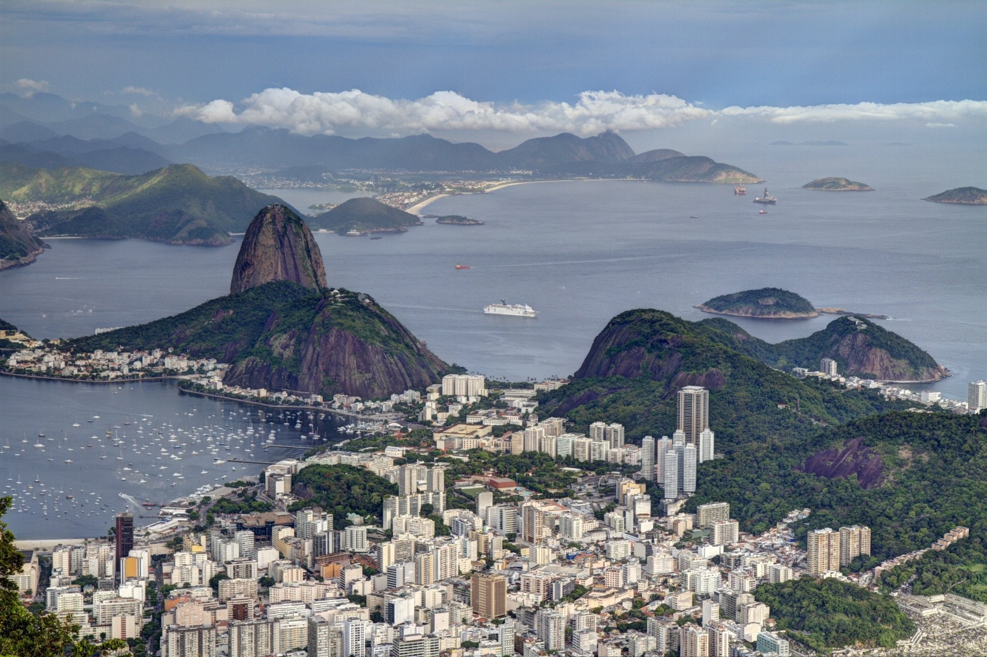 Beach, Botafogo, Cityscape, 1080P, Brazil, Cities, Rio De Janeiro, Coastline, HD Wallpaper