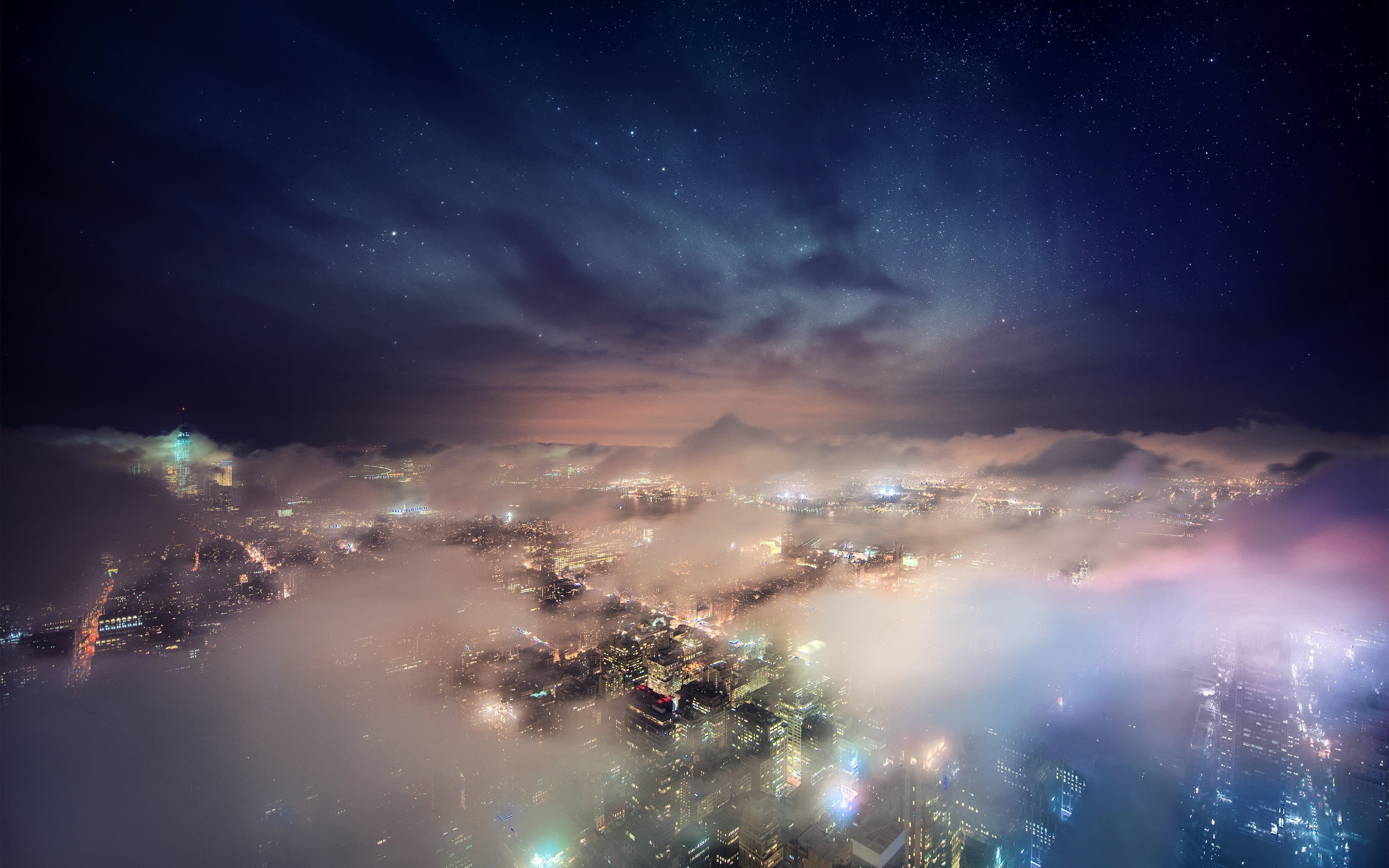 outdoors, nebula, constellation, glowing, backgrounds, beauty In Nature, tranquil scene, tree, white, sky, lights, light - Natural Phenomenon, astrology, HD Wallpaper