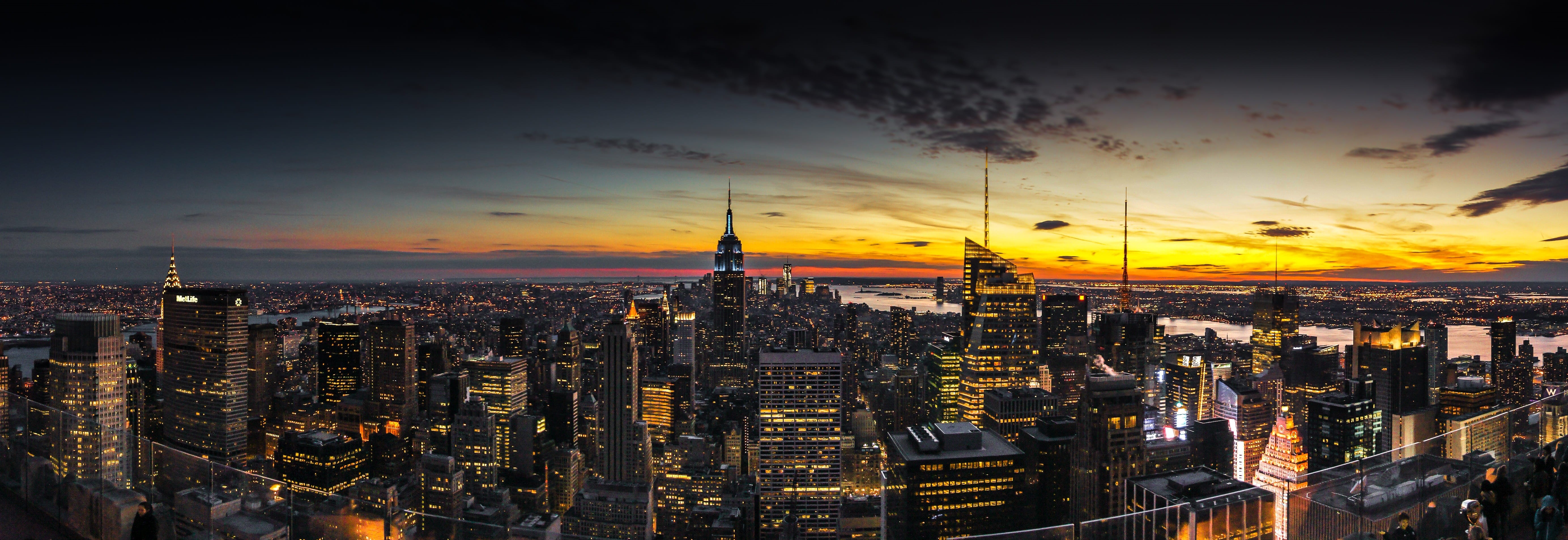 no people, urban skyline, photography, tall - high, york, sunset, manhattan, architecture, tower, crowd, 5K, united states, empire, outdoors, america, HD Wallpaper