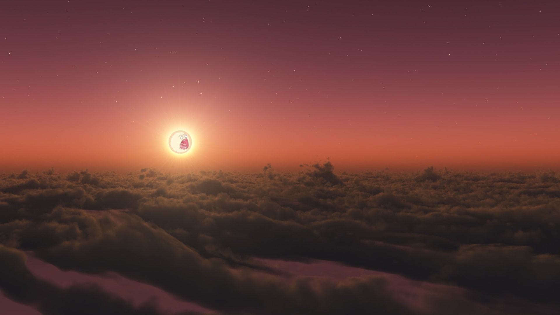 landscape, Wubalubadubdub, Rick And Morty, 1080P, sun, HD Wallpaper