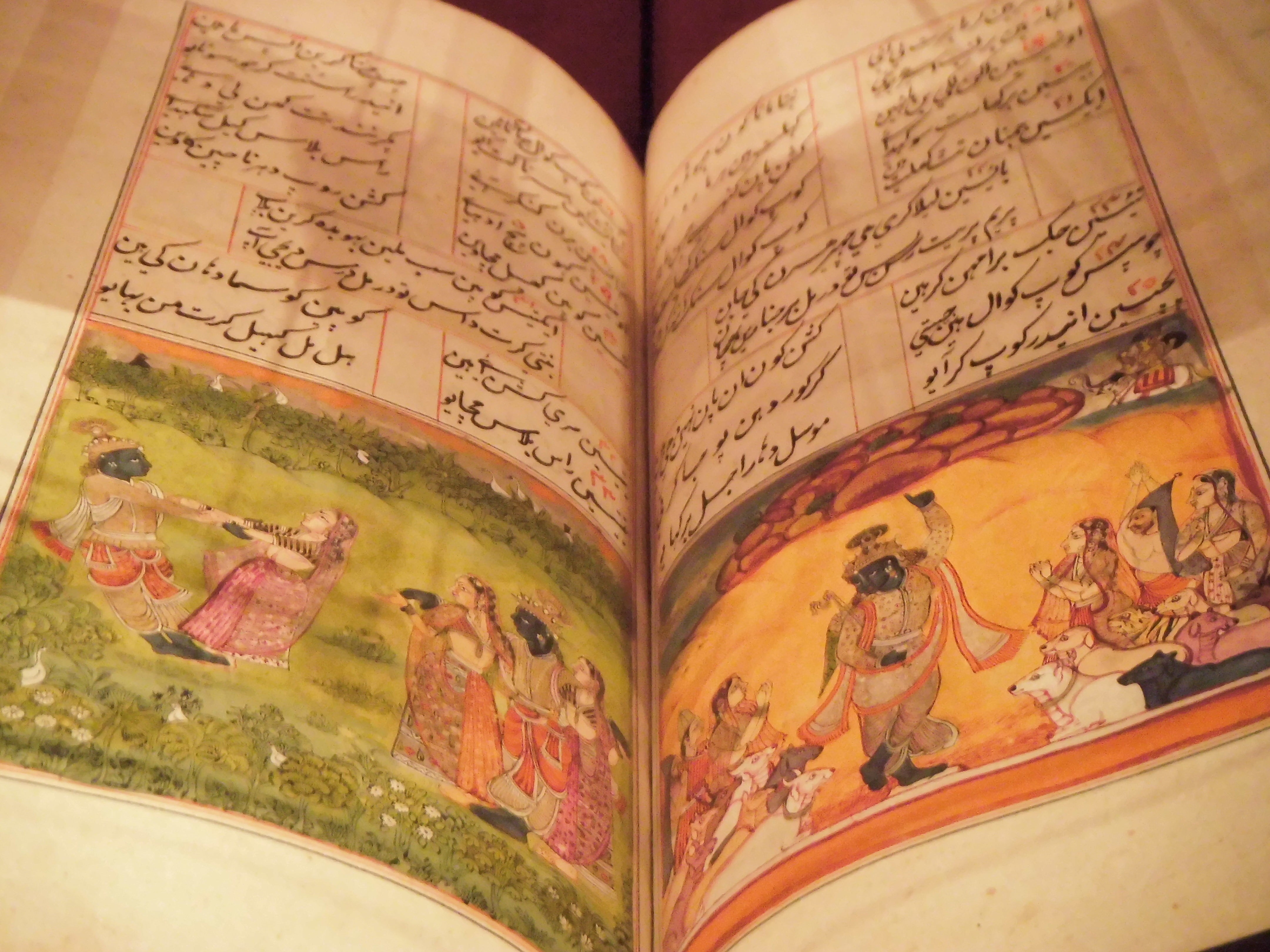 ancient scriptures, old, book, bhagavad gita, the past, communication, library, 4K, education, gray, paper, art and craft, religion, john rylands library, HD Wallpaper