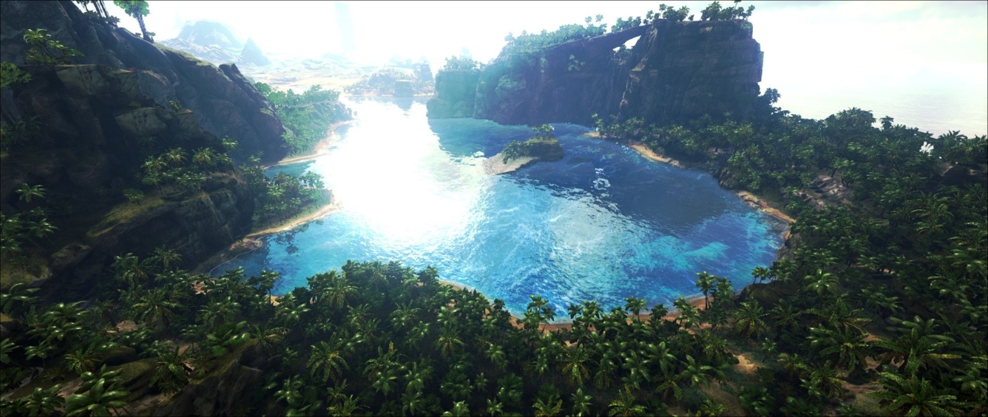 ARK: Survival Evolved, Lake, 1080P, Jungle, Video Game, HD Wallpaper