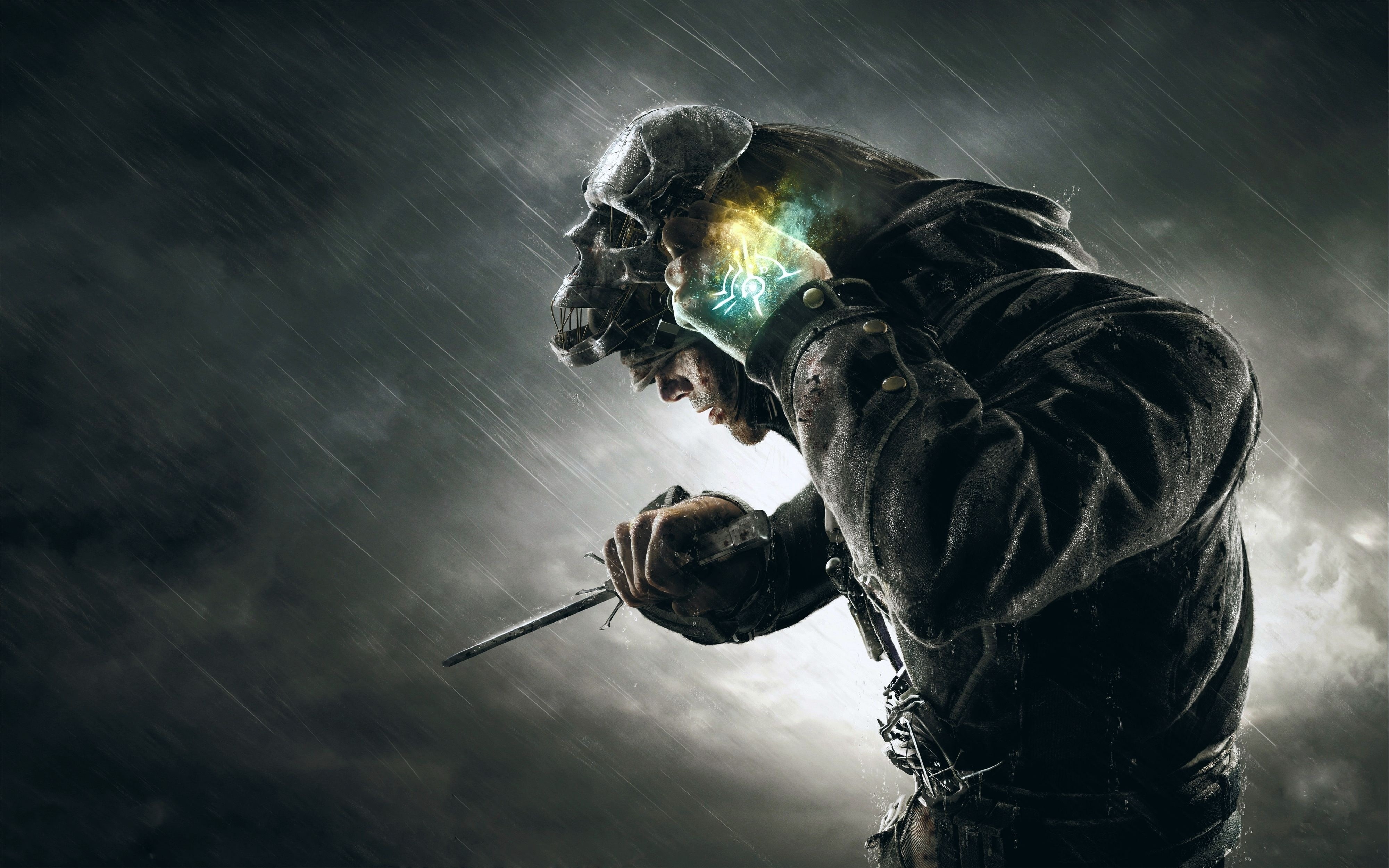 mask, illustration, protective Glove, young men, smoke - Physical Structure, black, aggression, low angle view, infantry, working, 4K, pollution, nature, HD Wallpaper