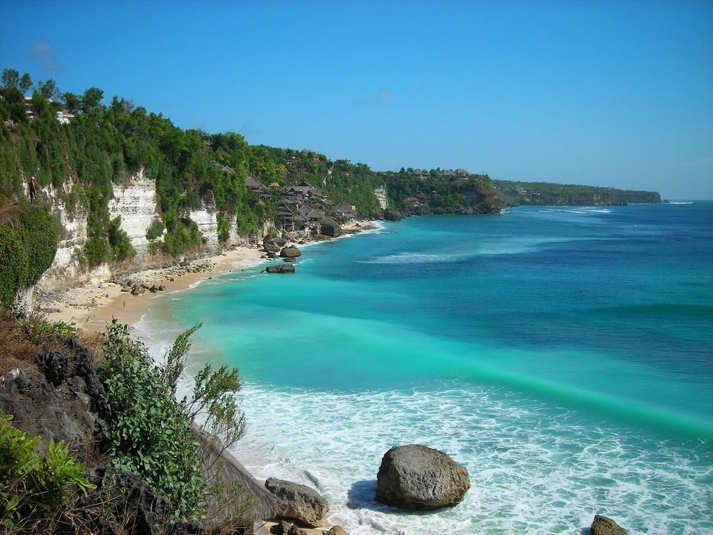 beach, hd, 480P, island, java, nature, clouds, sky, indonesia, beautiful, panorama, bali, HD Wallpaper