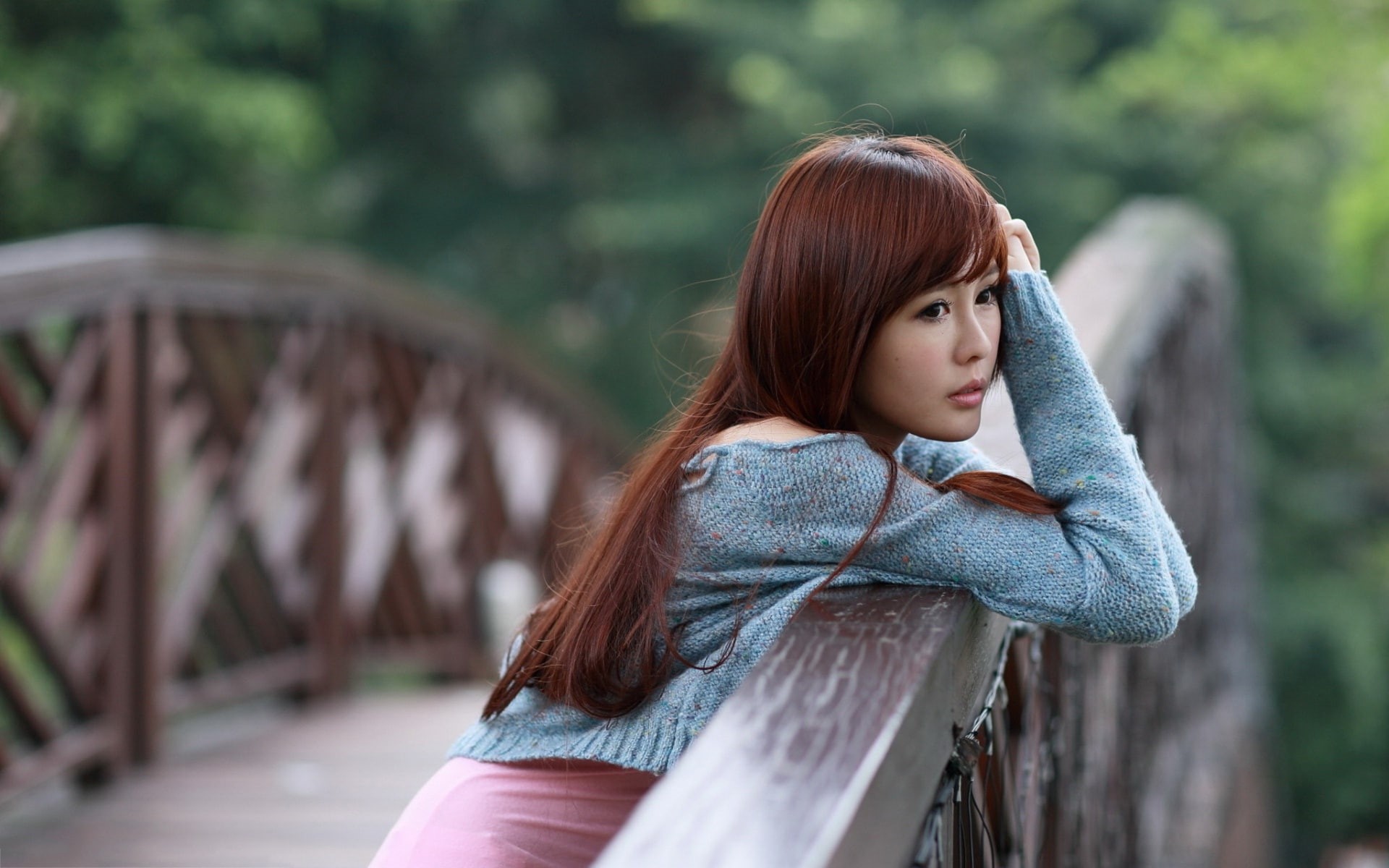 Asian, 1080P, Lonely, Girl, HD Wallpaper