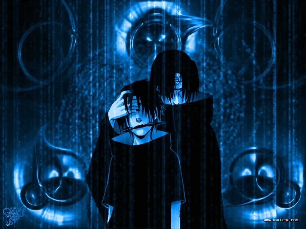 anime, art, Naruto, sasuke, man, Cool, 480P, hd, itachi, Blue, HD Wallpaper
