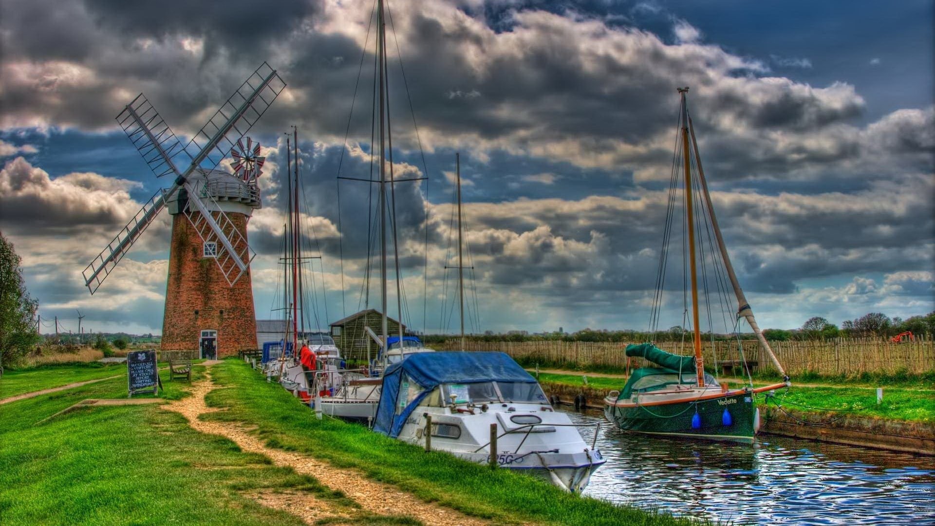 mode of transportation, mast, nautical vessel, day, architecture, built structure, harbor, outdoors, nature, water, sailboat, grass, no people, transportation, HD Wallpaper