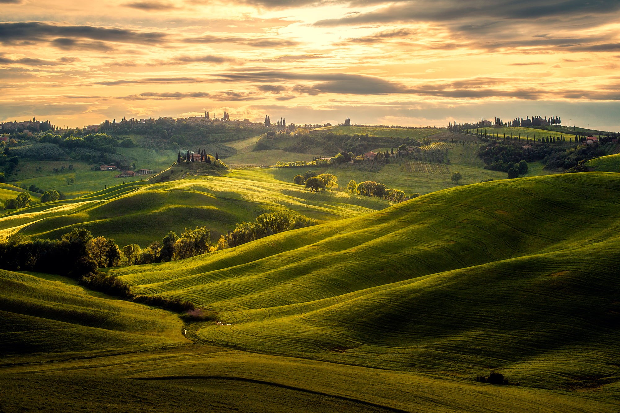 environment, landscape, green color, plant, tree, hill, no people, grass, tranquility, beauty in nature, cloud - sky, residential district, scenics - nature, HD Wallpaper