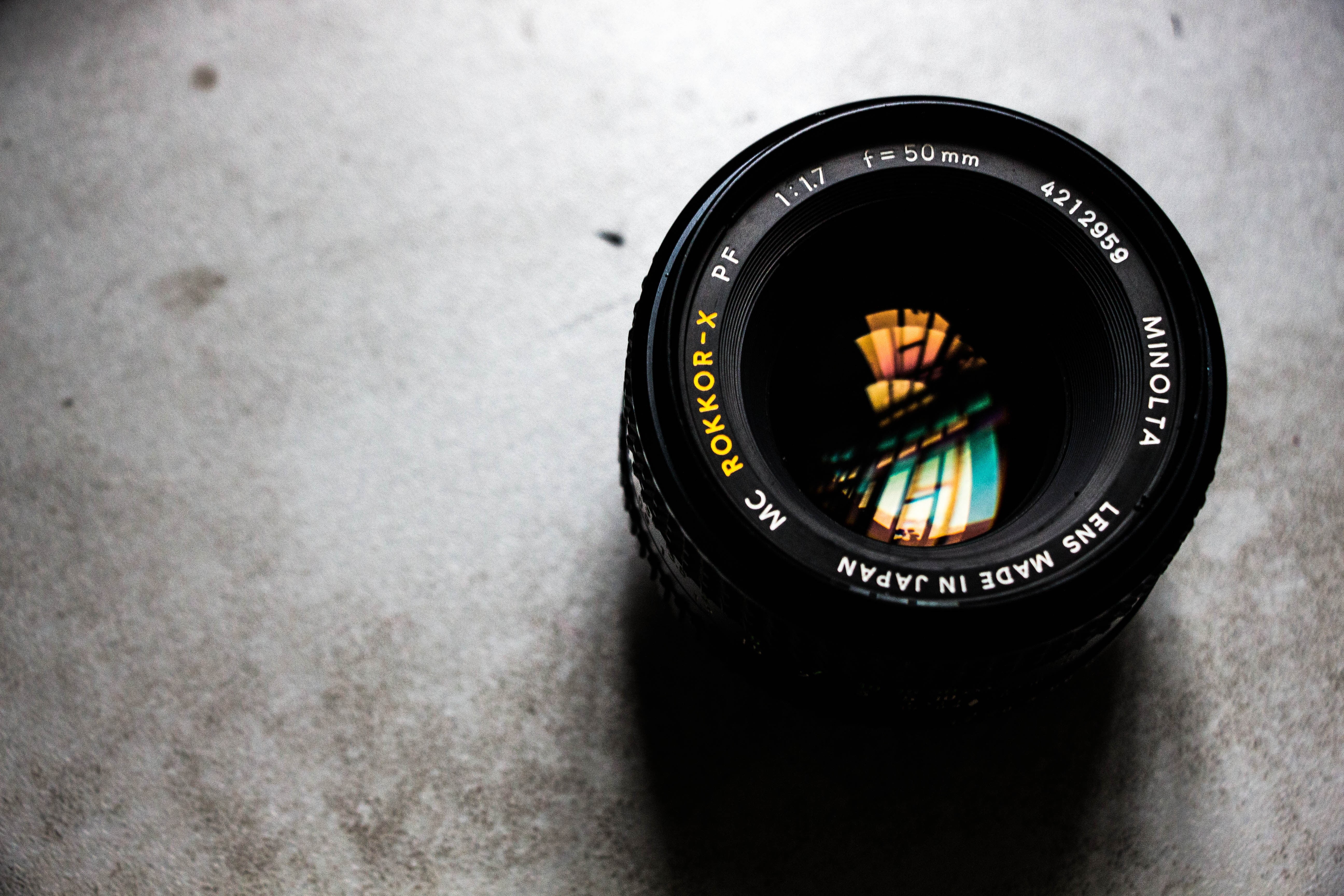 camera - photographic equipment, lens - eye, circle, Minolta, shape, rokkor, close-up, 5K, lens - optical instrument, zoom, photographing, photography themes, HD Wallpaper
