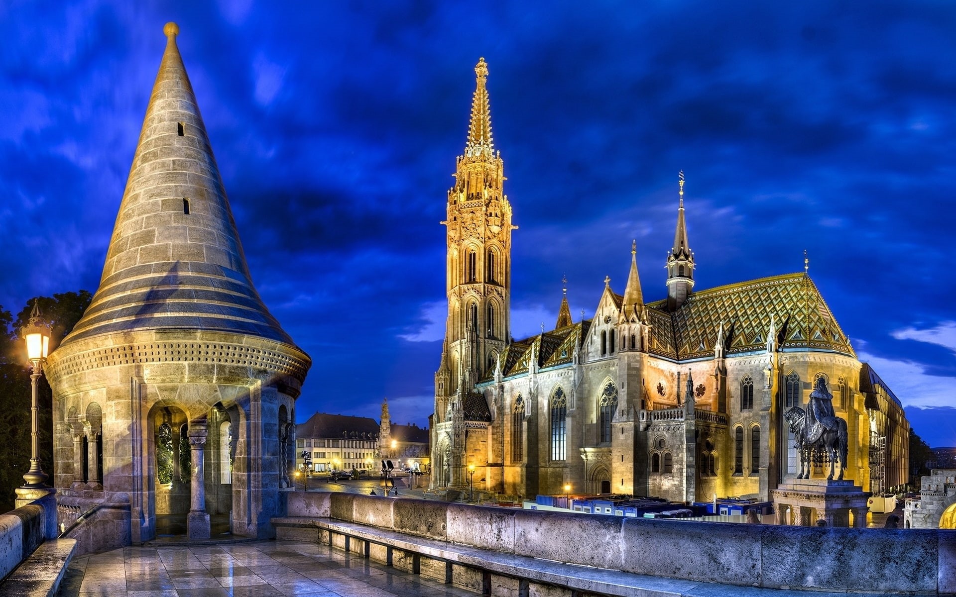 budapest, matthias church, 1080P, matthias, church, hungary, HD Wallpaper
