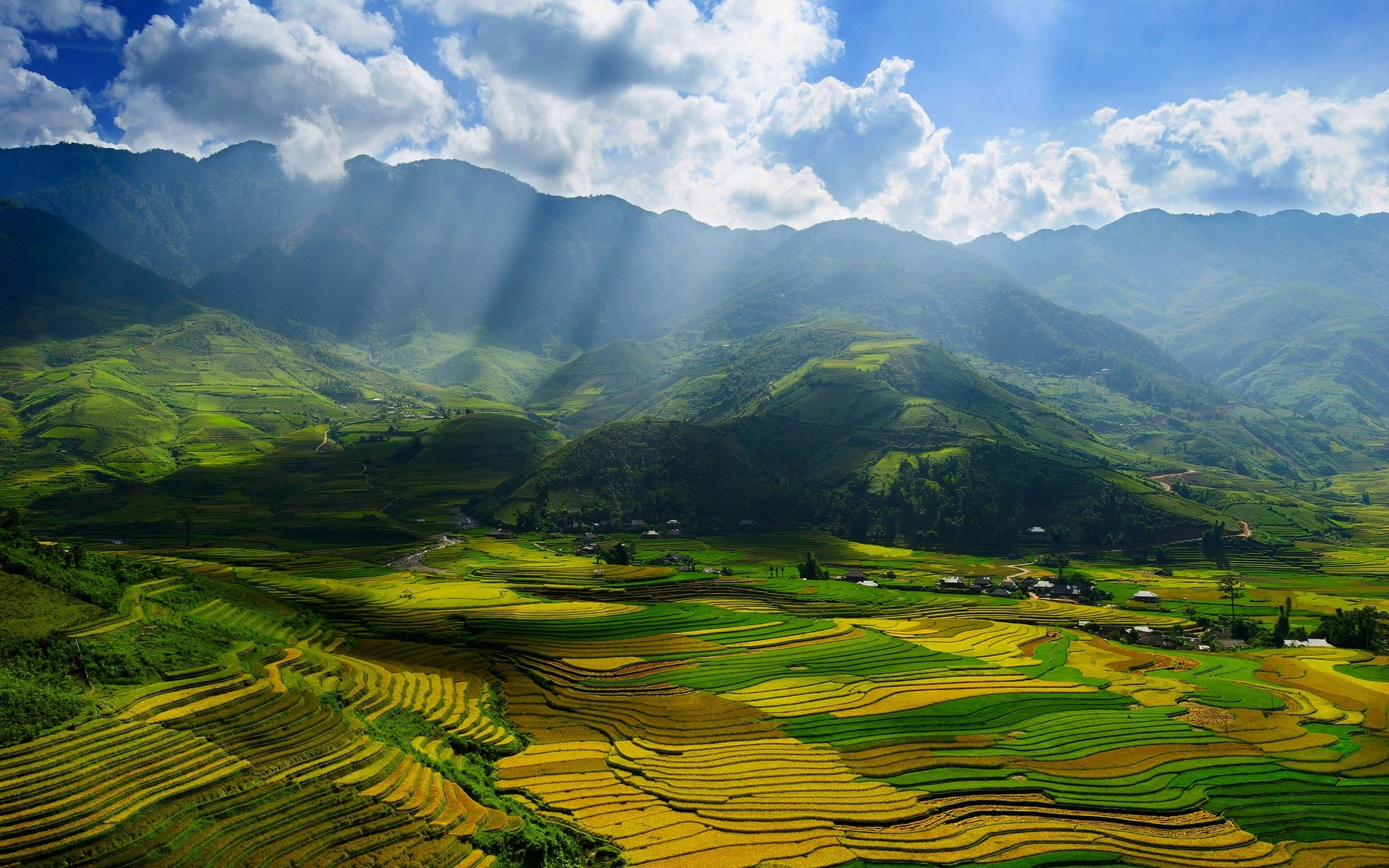 bai, Beautiful, Fields, yen, Valley, Scenery, Province, 1080P, Vietnam, HD Wallpaper