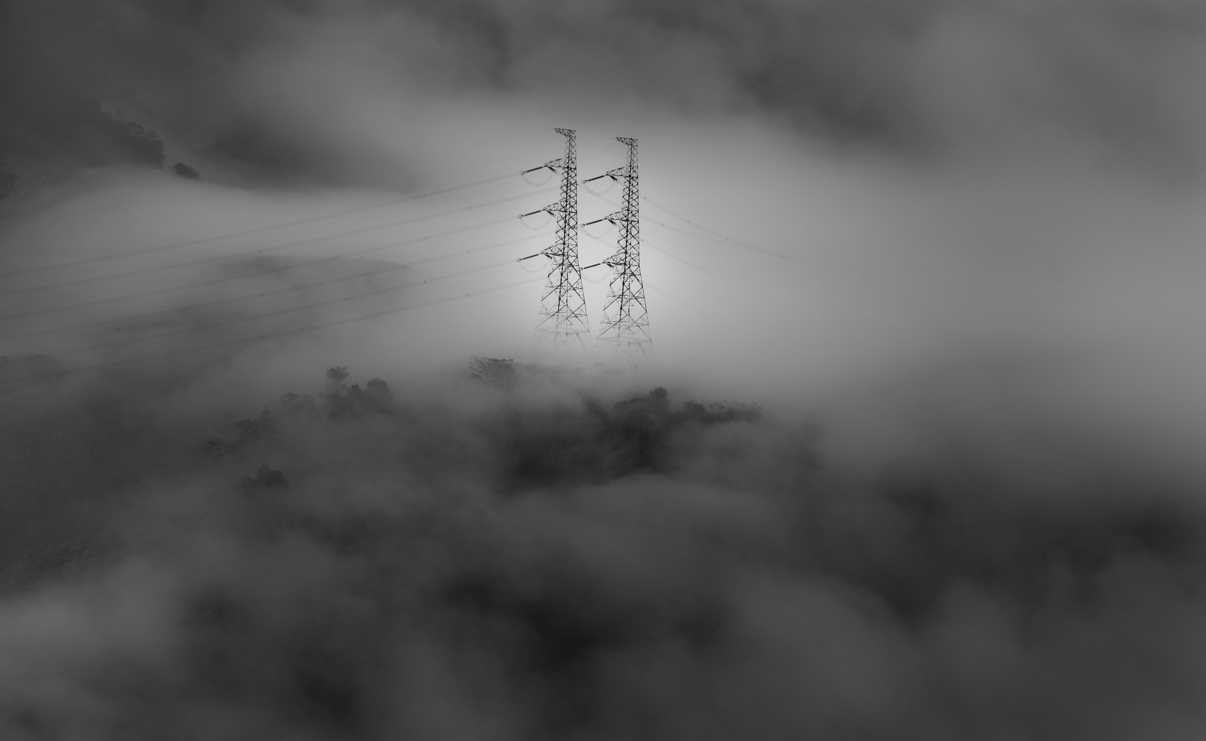 connection, cable, asia, power poles, viet nam yen bai, electricity, sky, occupational rehabilitation viet nam, 4K, power line, communication, sapavietnam, HD Wallpaper