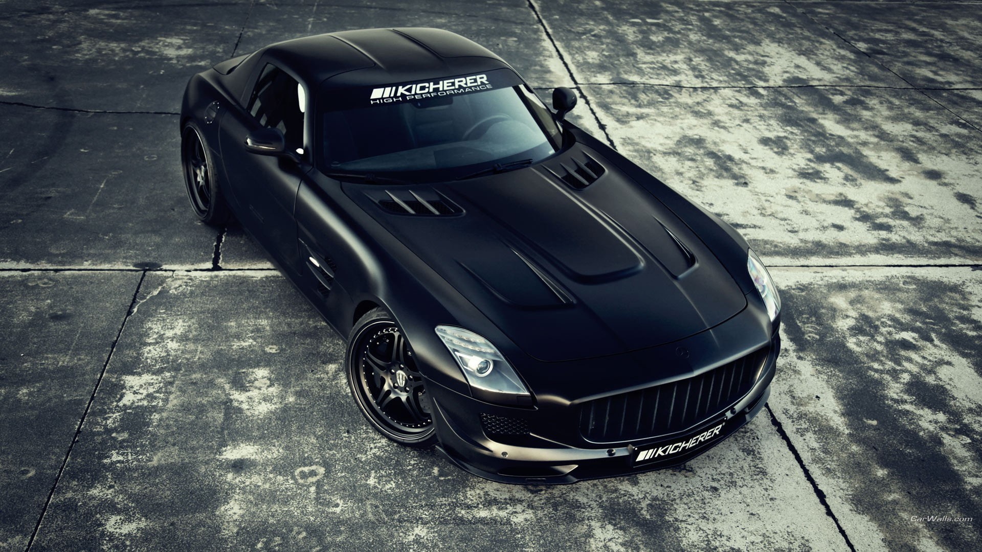 Mercedes Benz, vehicle, black cars, car, Mercedes SLS, 1080P, HD Wallpaper