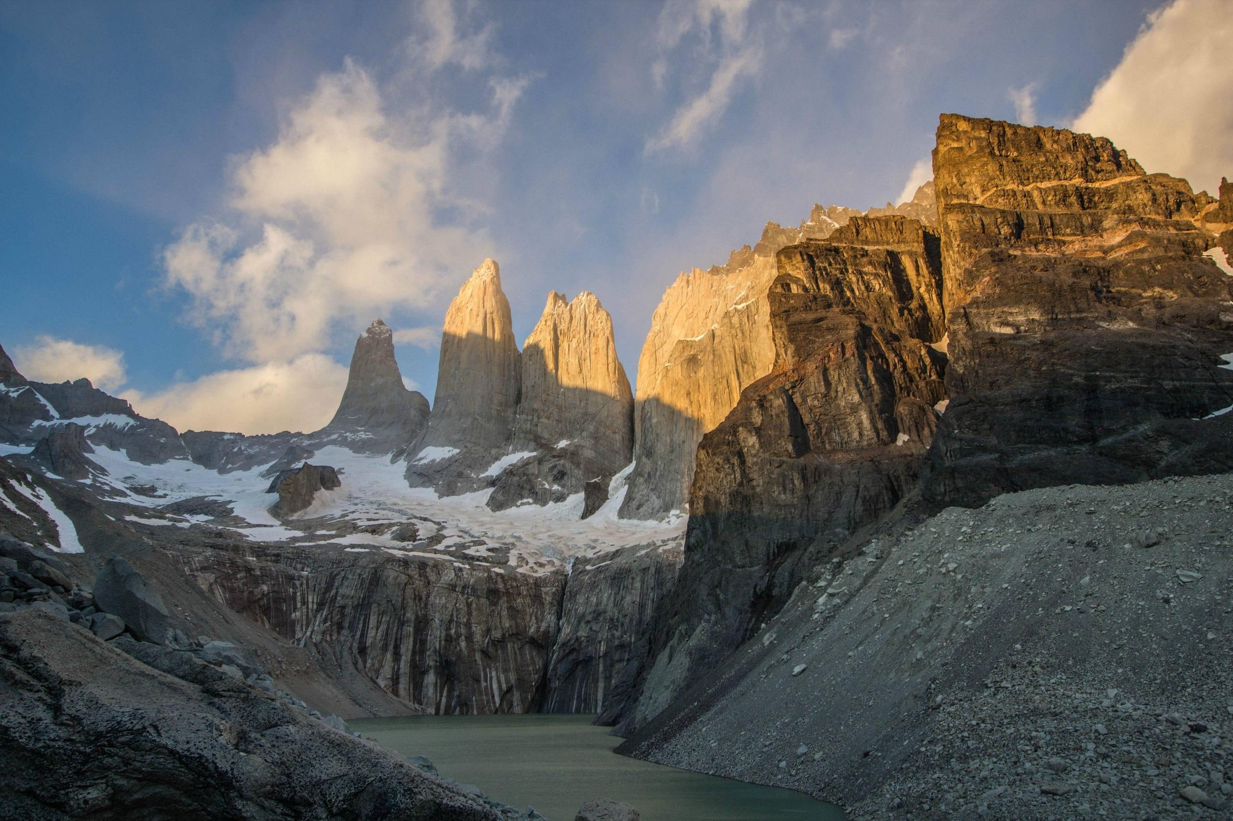 del, river, paine, nature, cool, chile, nature and landscapes, mountains, park, national, 1080P, torres, HD Wallpaper