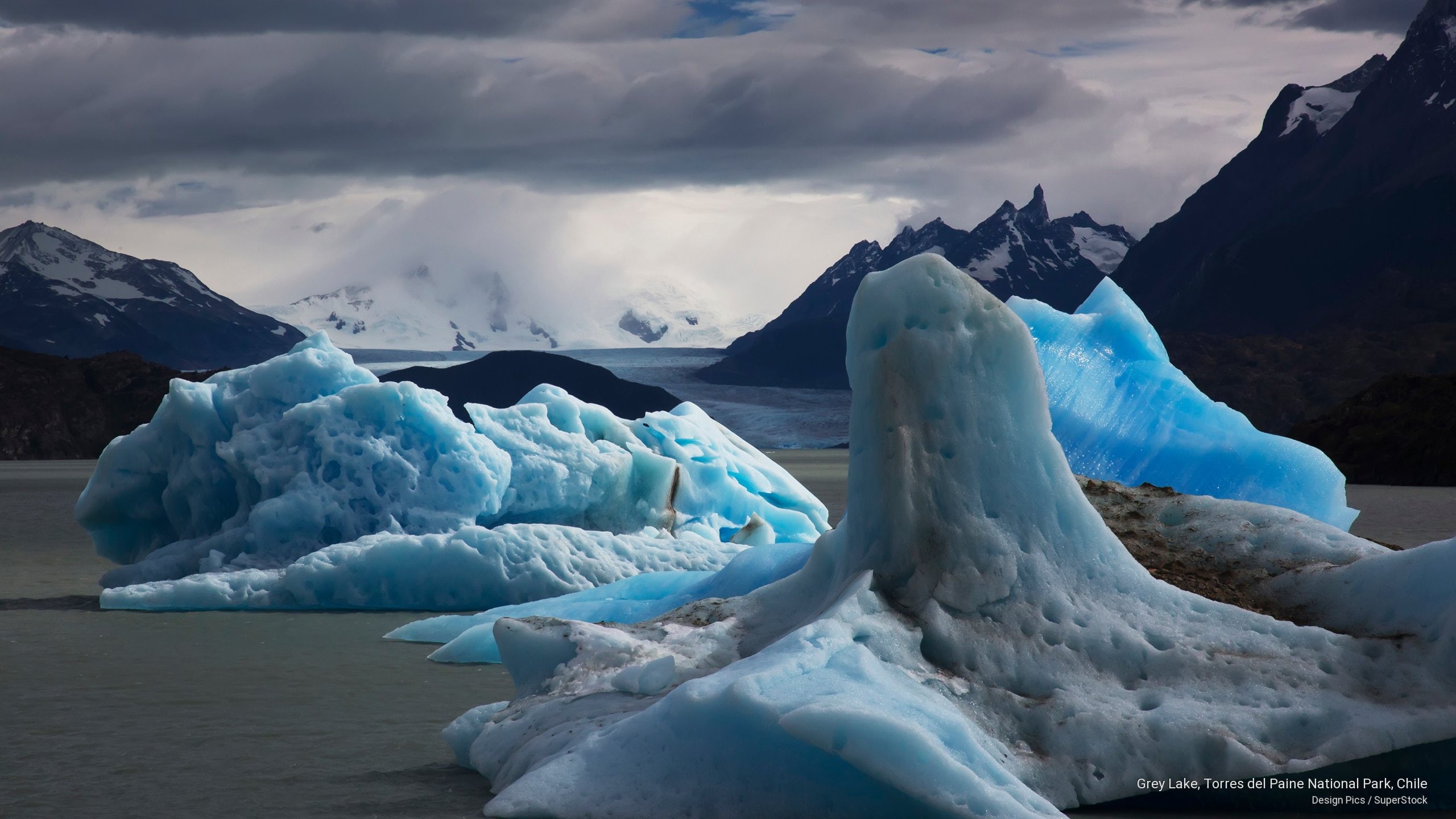 torres, del, national, paine, 2K, lake, grey, chile, North America, park, HD Wallpaper