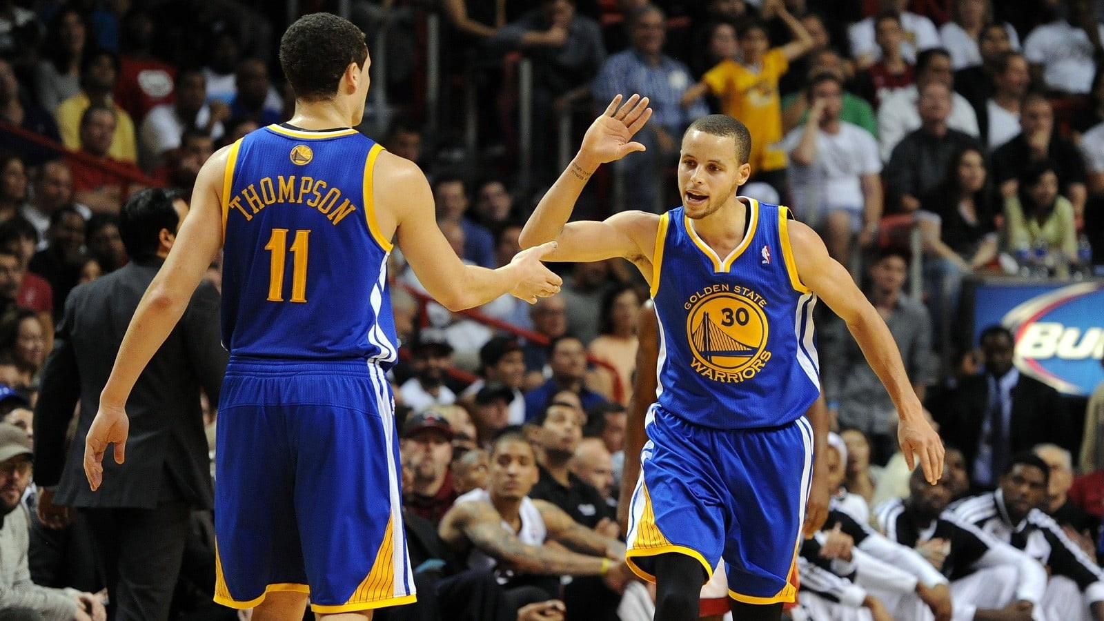 emotion, men, stephen, basketball, human limb, crowd, excitement, klay, incidental people, success, 720P, competition, thompson, sport, real people, spectator, HD Wallpaper