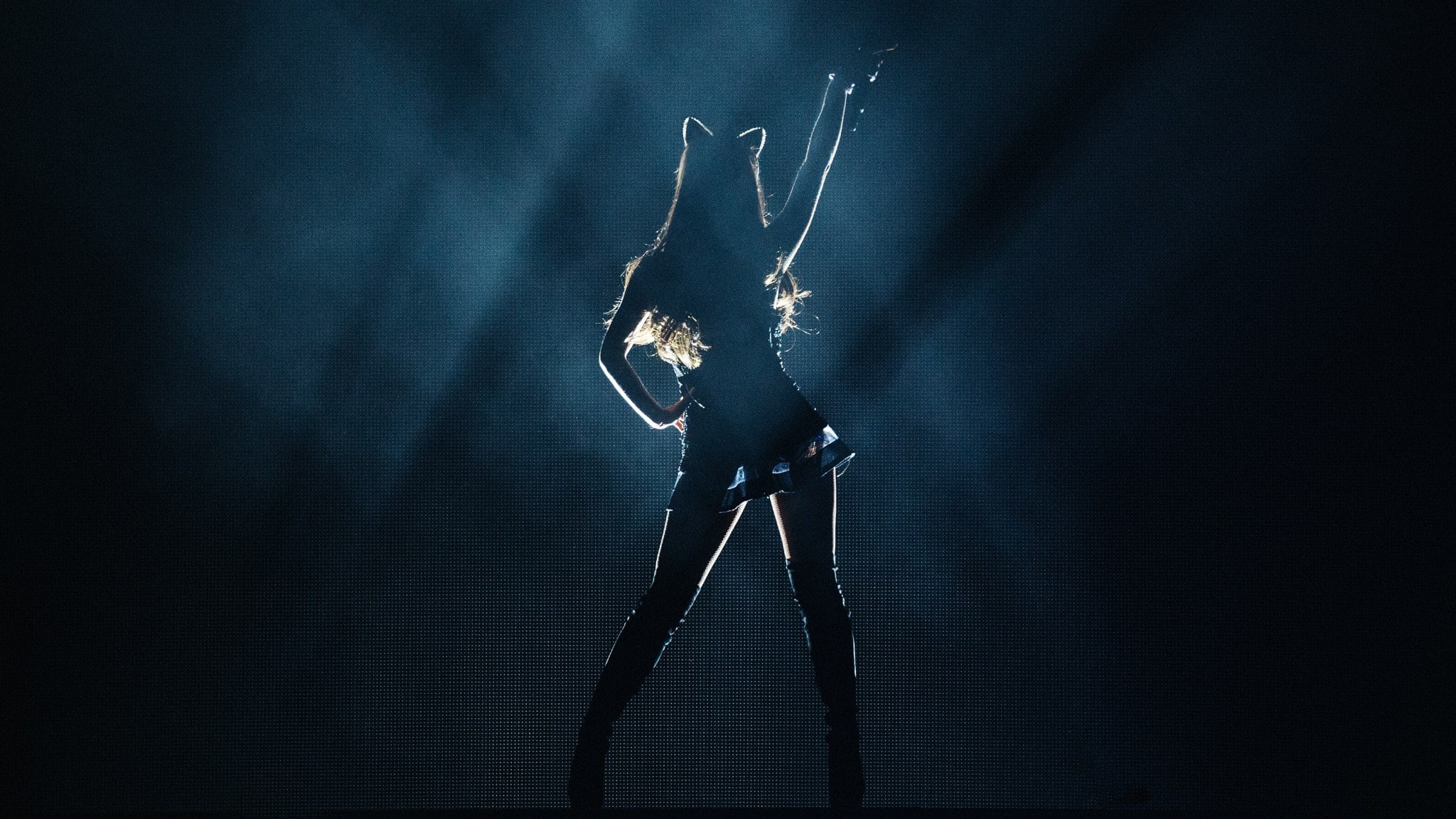 musician, Ariana Grande, concerts, silhouette, singer, 1080P, stage light, HD Wallpaper