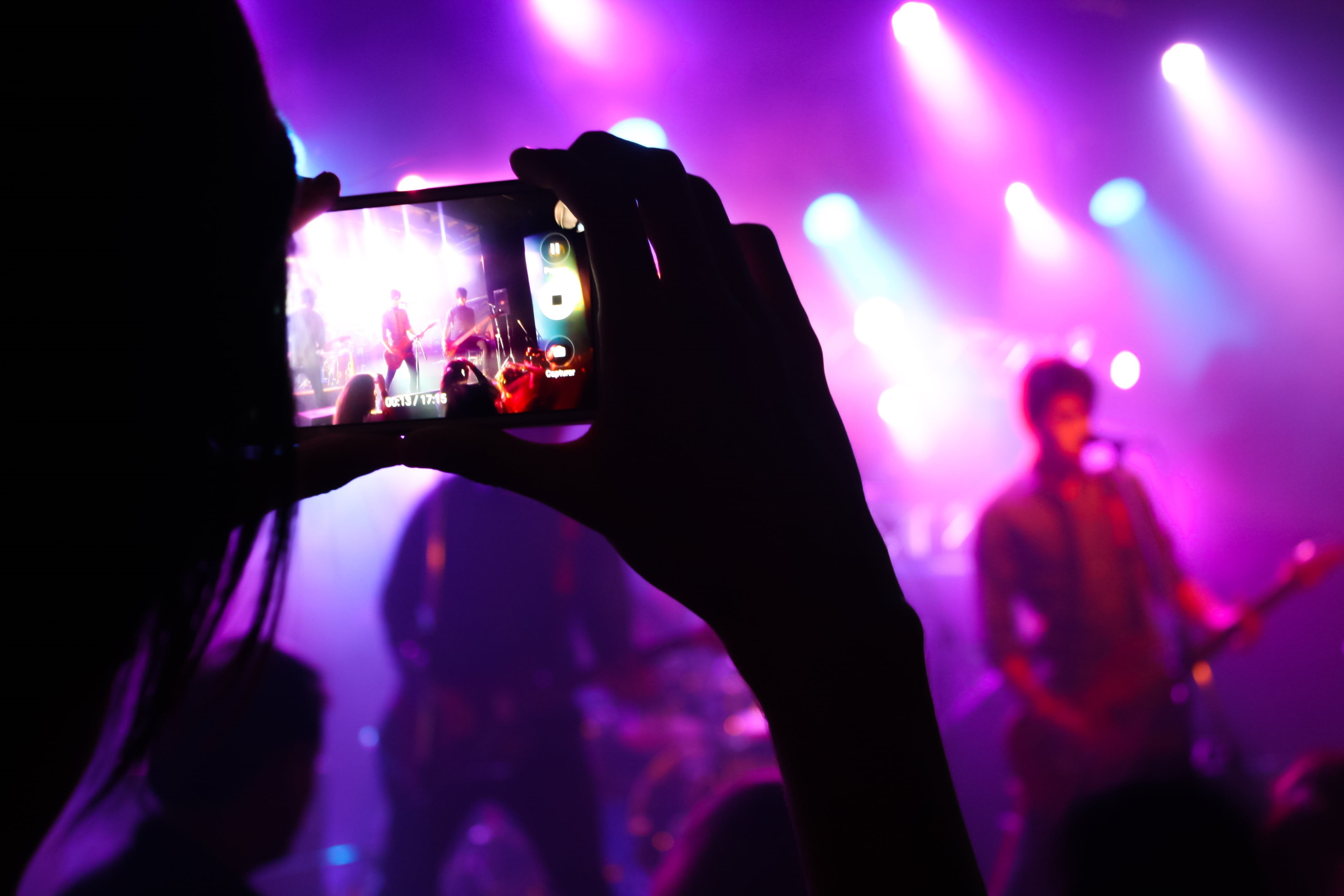 indoors, live music, musical, professional, lighting equipment, stage, audience, pop, melody, guitarist, human limb, show, shine, rock, fun, doti, young, HD Wallpaper