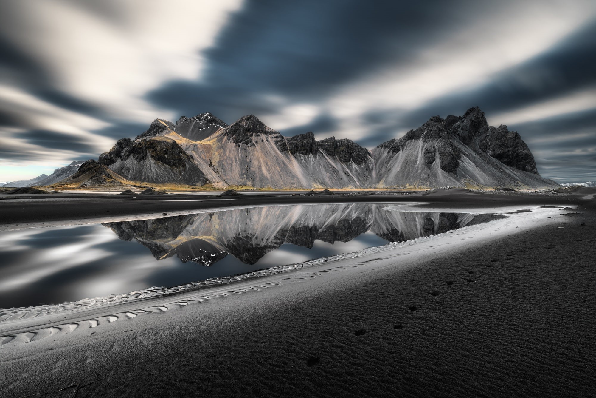 shore, 1080P, sea, Vestrahorn Islande, HD Wallpaper