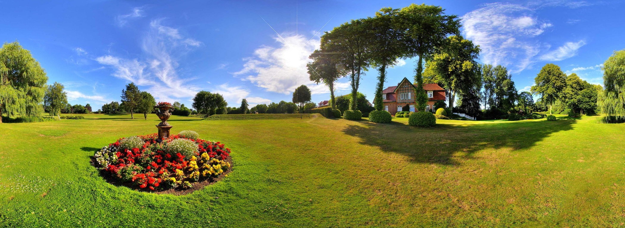 1080P, landscape, fisheye lens, HD Wallpaper