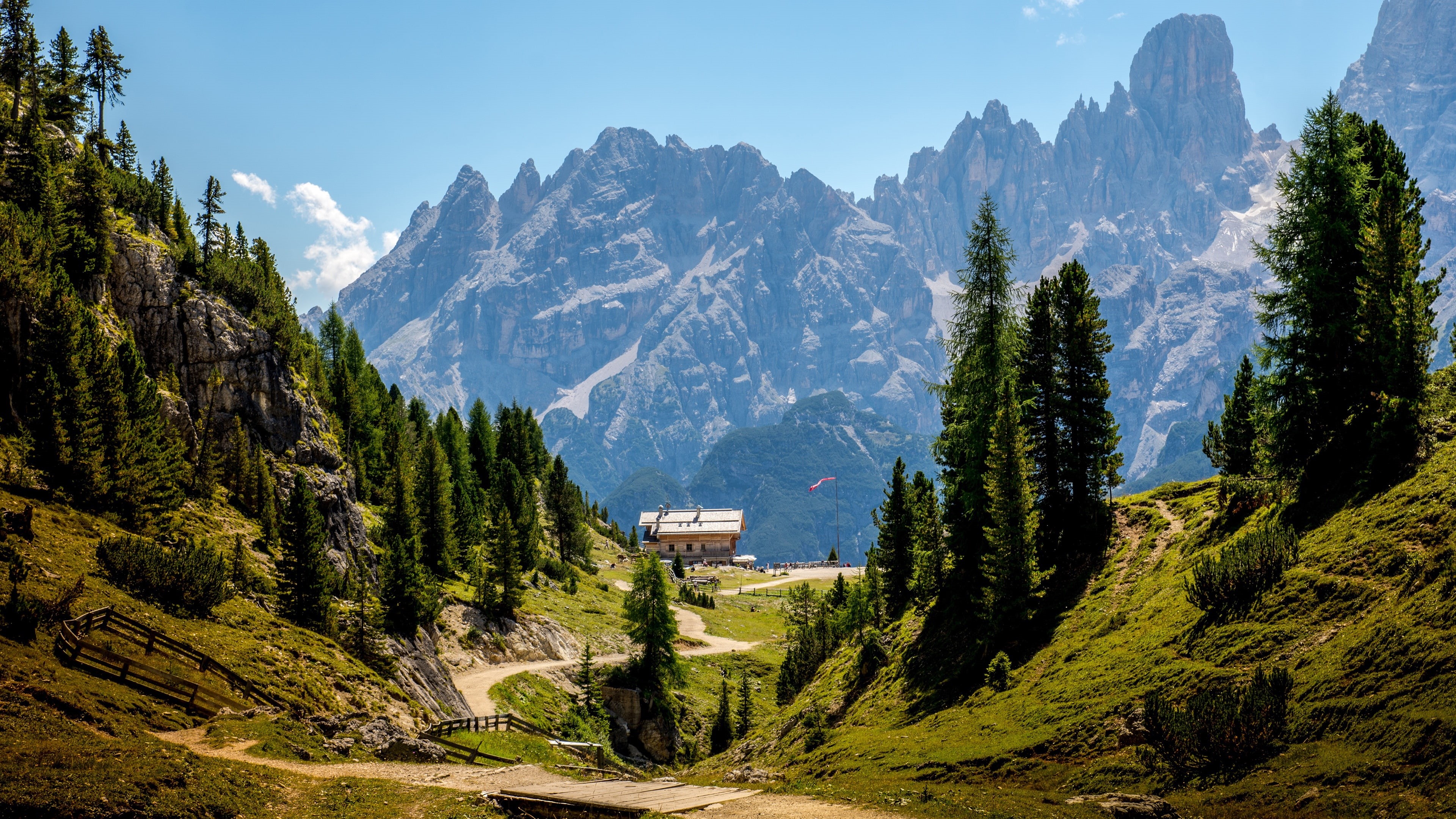 prags dolomites, bolzano, mountain pass, nature reserve, mountain range, national park, valley, prags, fanes-sennes-prags nature park, alps, mountain, nature, HD Wallpaper
