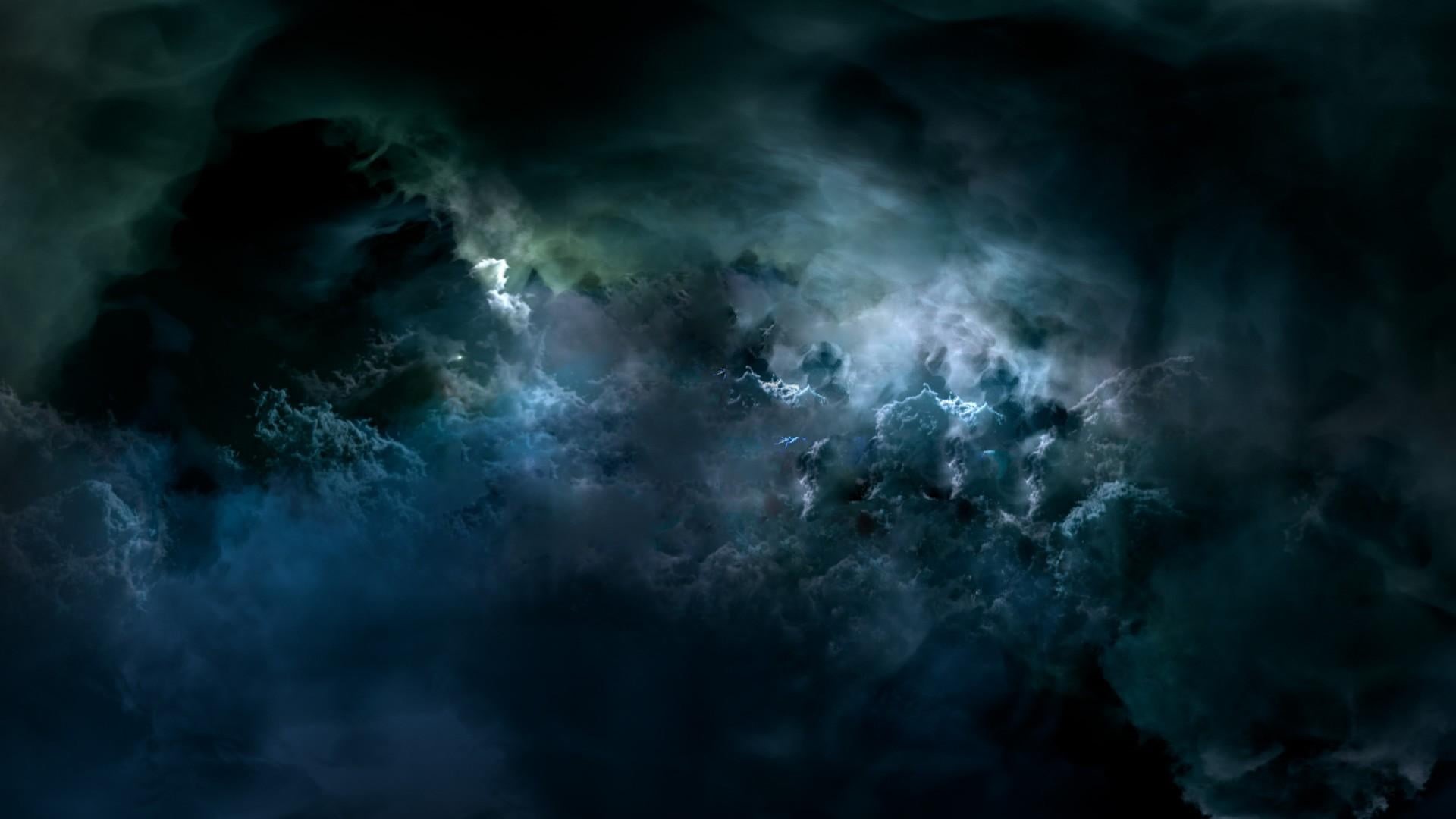 nature, sky, abstract, spooky, dark blue, geology, cloud - sky, fear, abstract backgrounds, dark, backgrounds, dry ice, illuminated, beauty in nature, smoke - physical structure, HD Wallpaper
