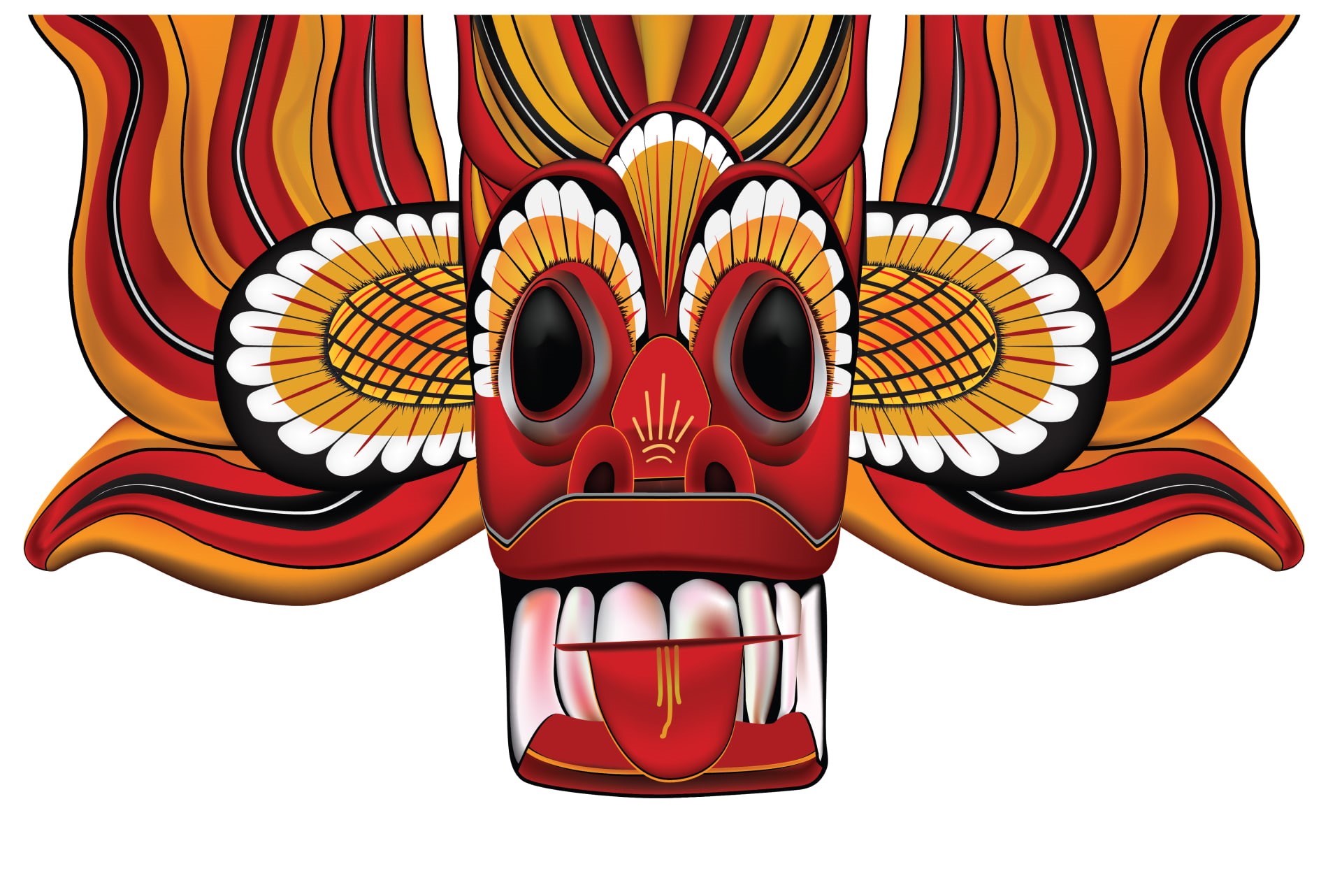 Sri Lanka, 1080P, Illustration, Artistic, Mask, Cultural, Devil, HD Wallpaper