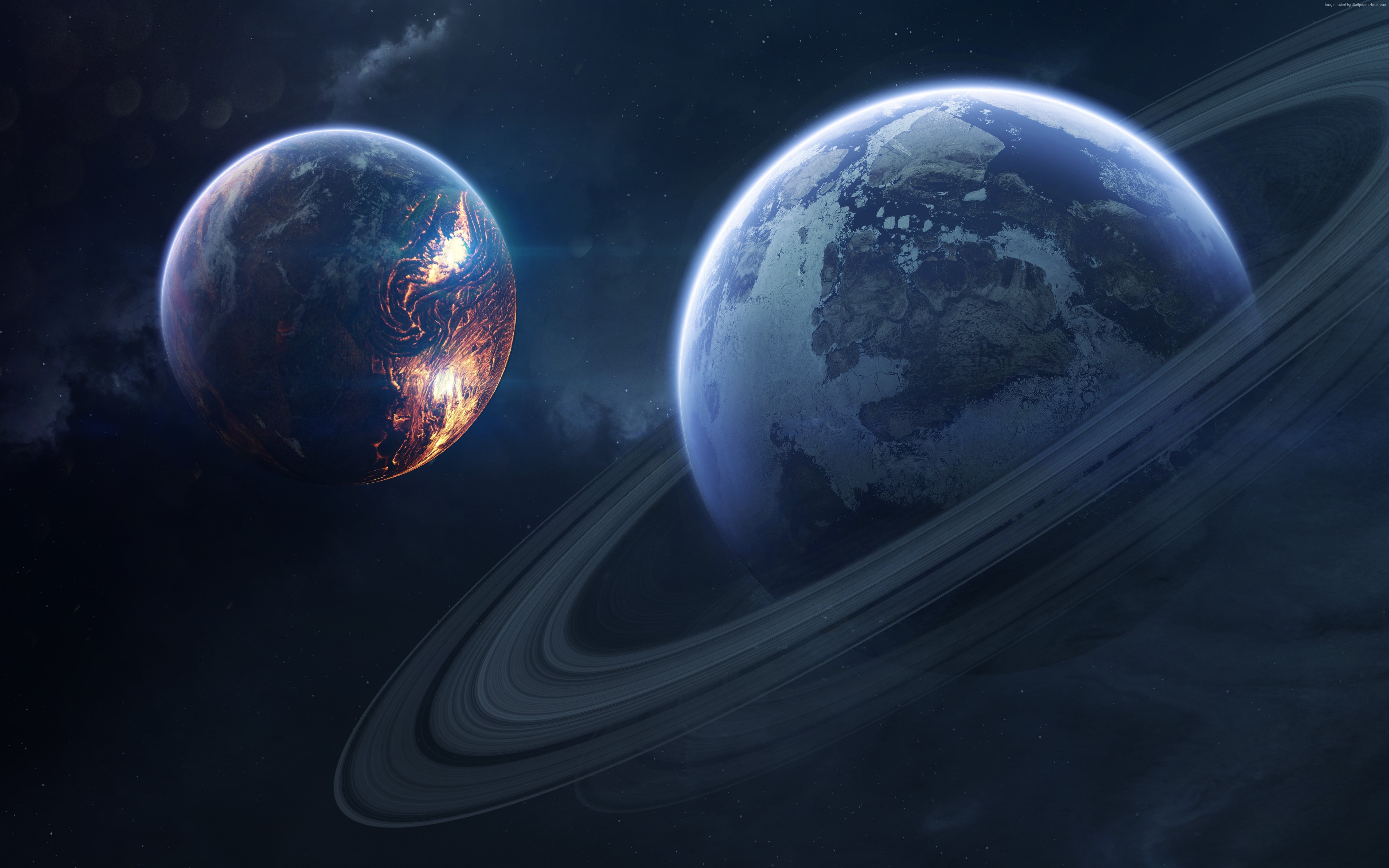 Saturn, 5K, planet, 4k, HD Wallpaper