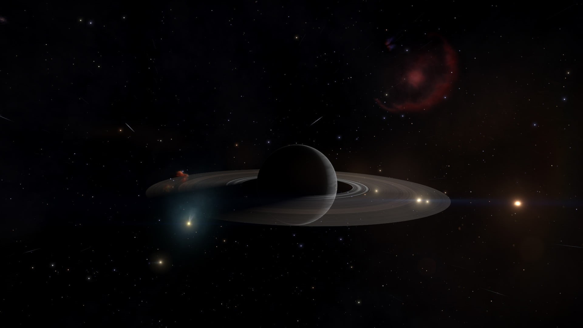 transportation, galaxy, planet, 1080P, infinity, video games, saturn, outdoors, space exploration, star - space, planet - space, nature, no people, Elite: Dangerous, HD Wallpaper