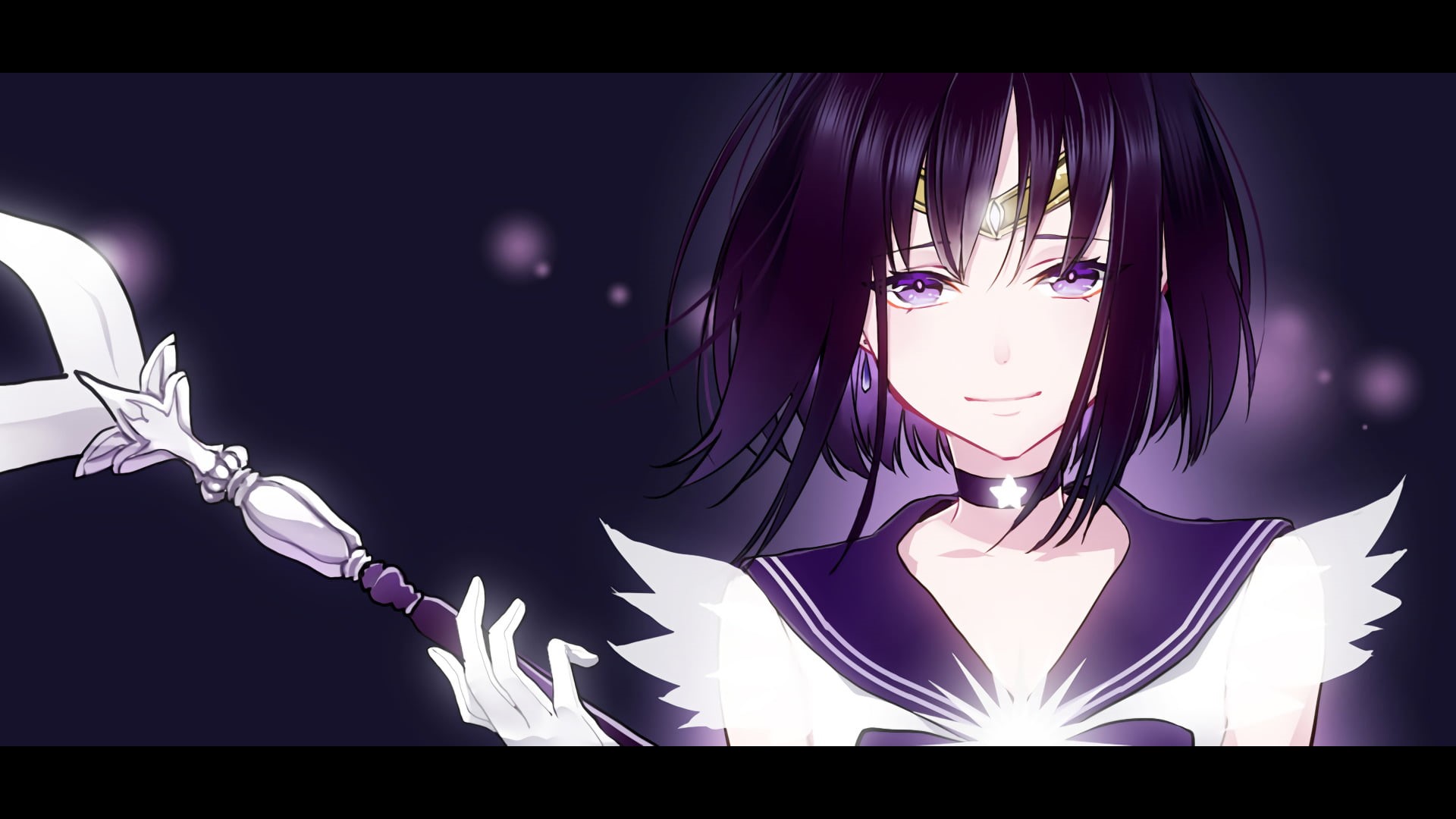 fashion, front view, beauty, representation, night, Sailor Saturn, one person, 1080P, adult, women, transfer print, looking at camera, hair, hairstyle, HD Wallpaper
